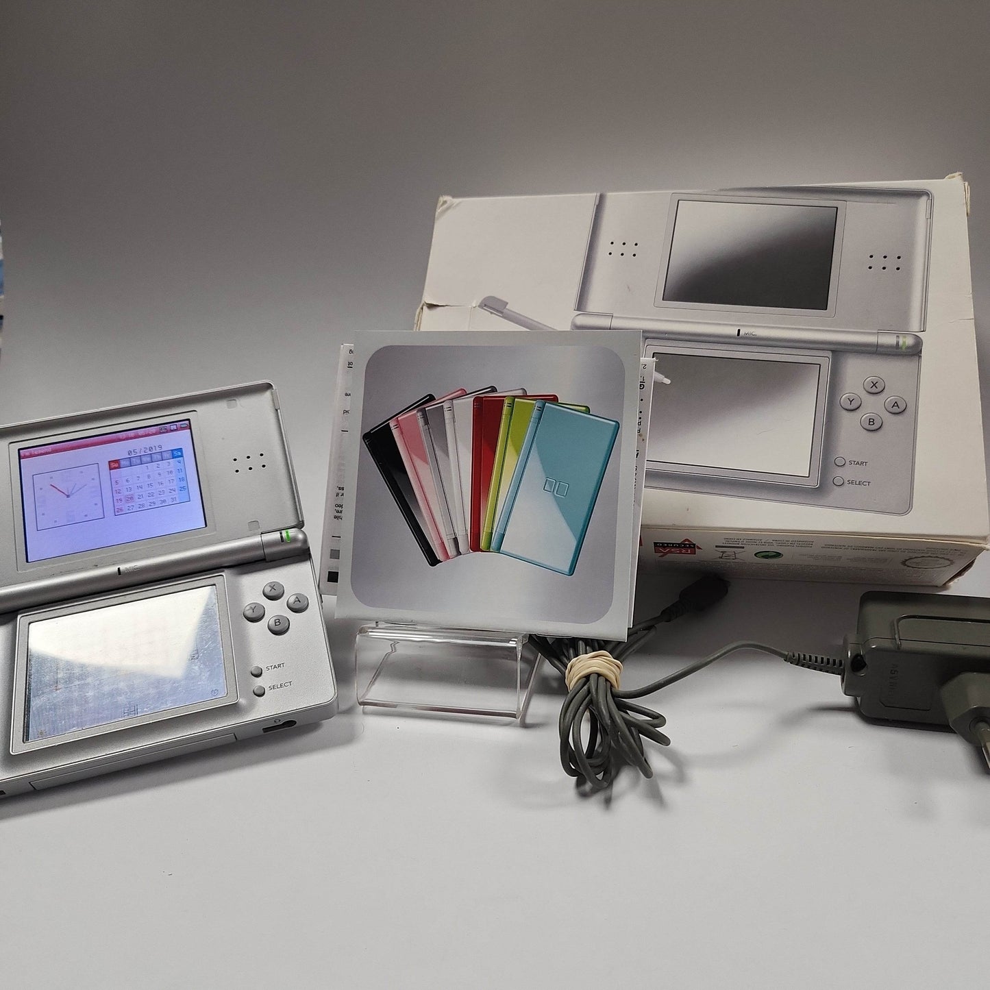 Zilveren Nintendo DS lite in doos - Feniks Gameshop