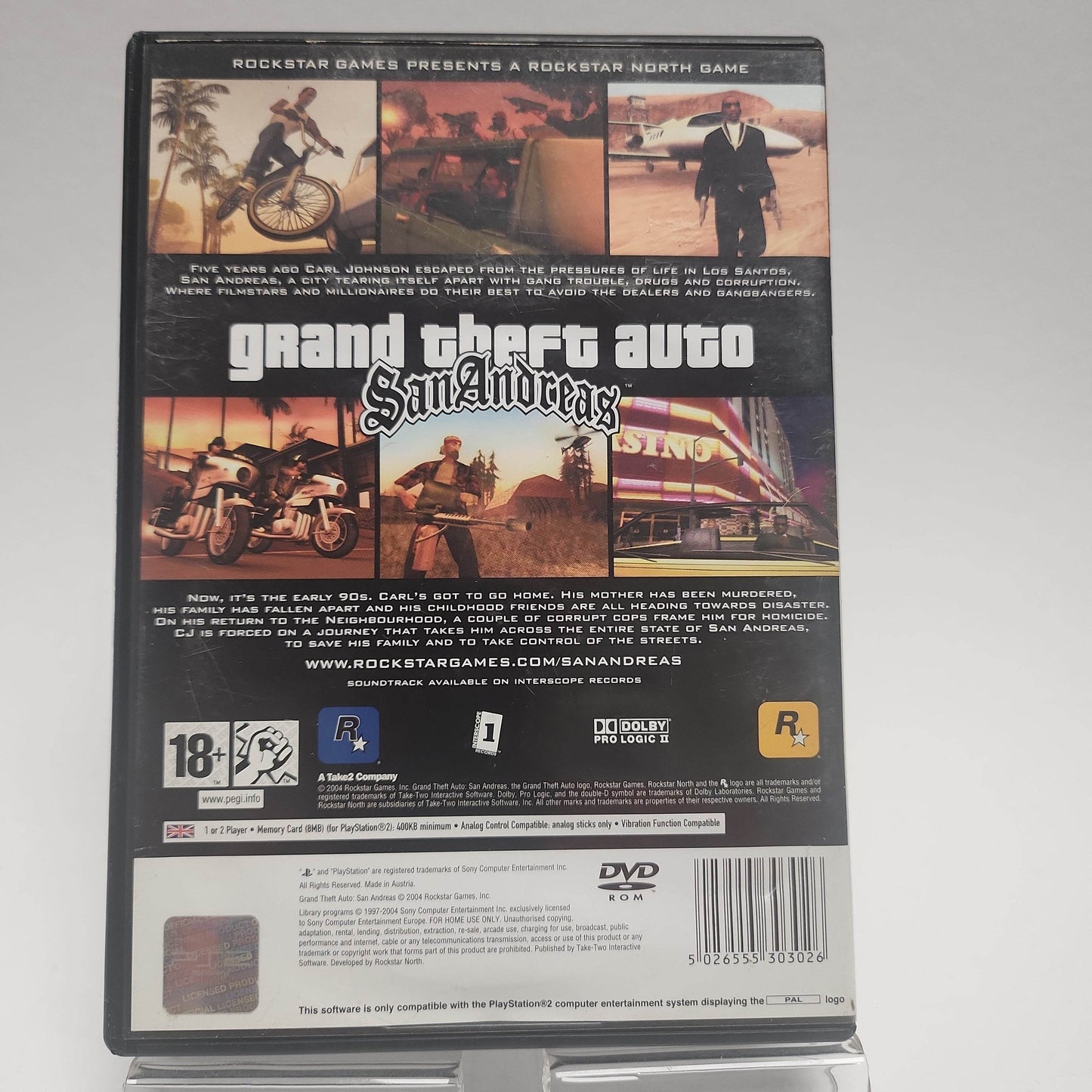 Grand Theft Auto San Andreas (No Map) Playstation 2 - Feniks Gameshop