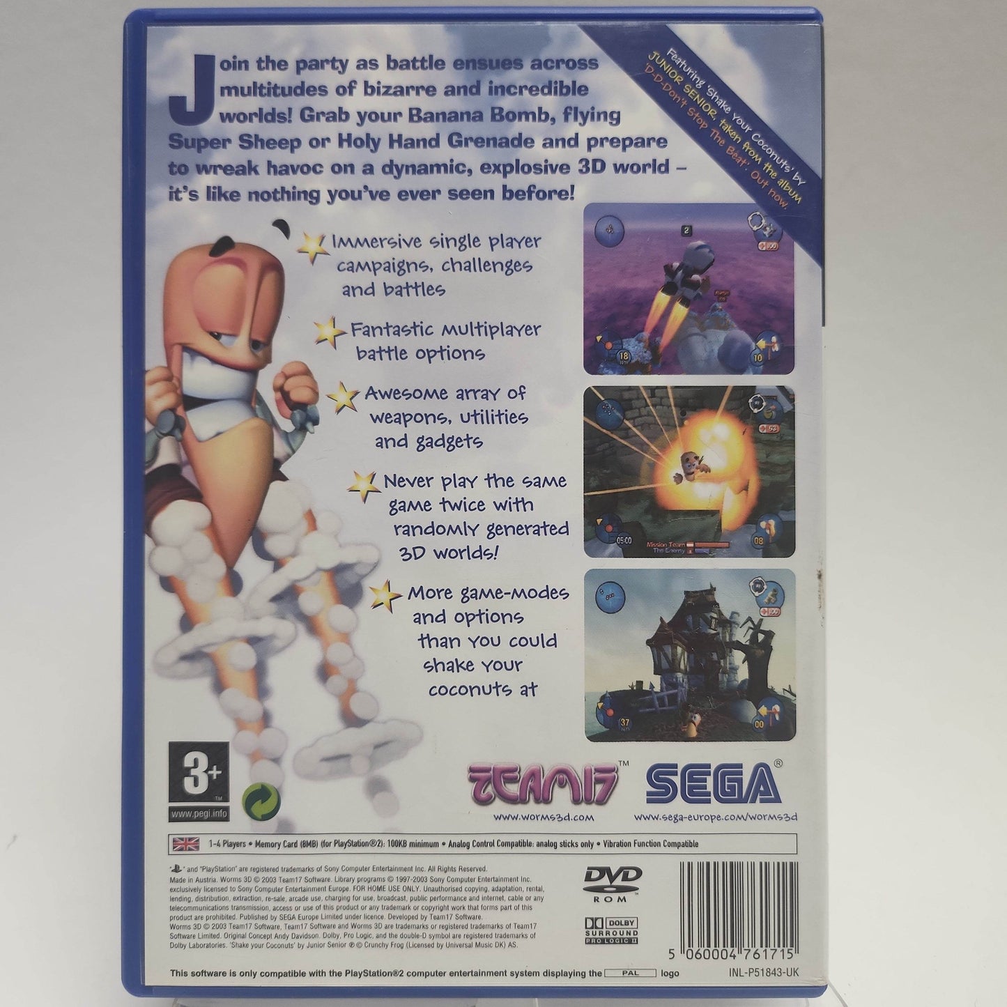 Worms 3D Playstation 2 - Feniks Gameshop