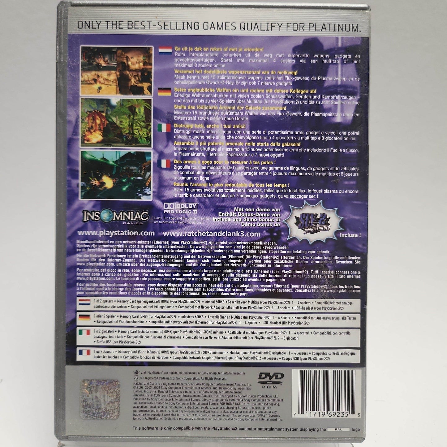 Ratchet & Clank 3 Up Your Arsenal Platinum Playstation 2 - Feniks Gameshop