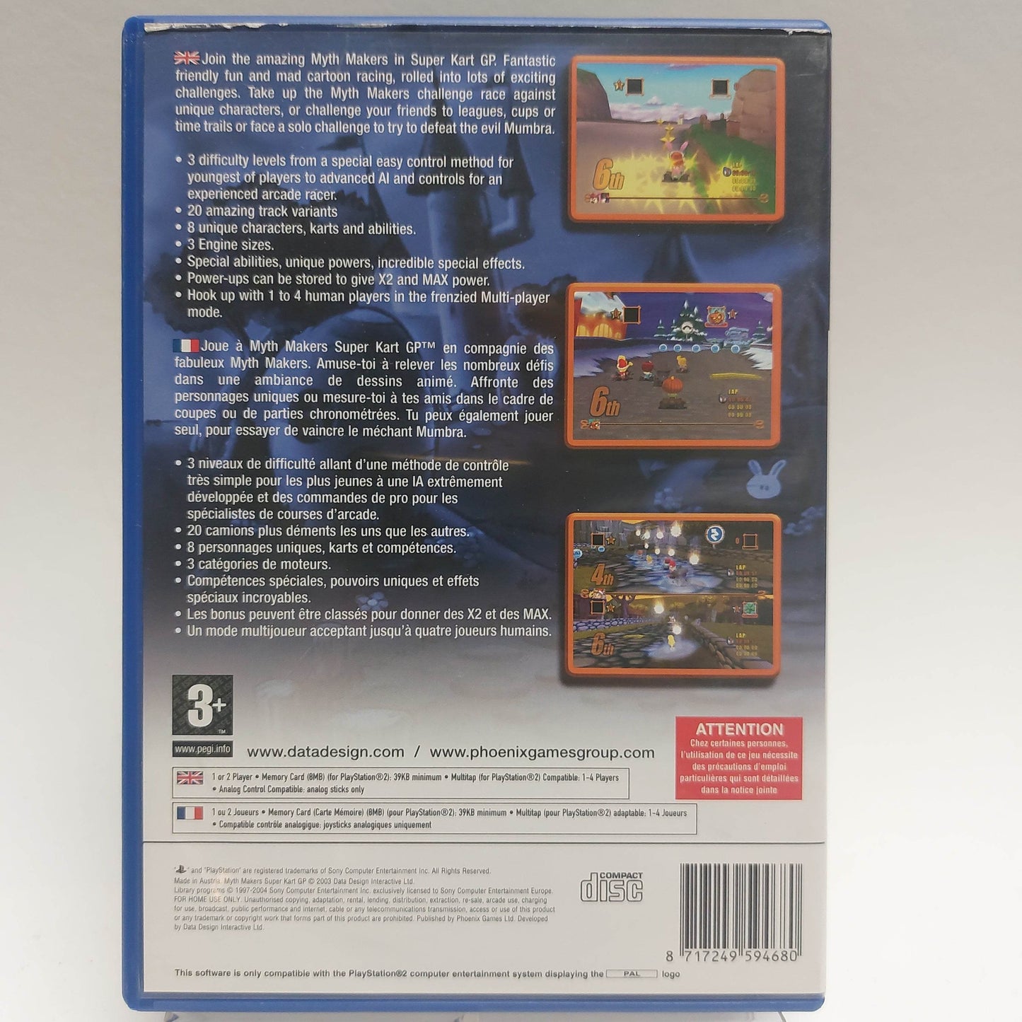 Myth Makers Super Kart GP Playstation 2 - Feniks Gameshop