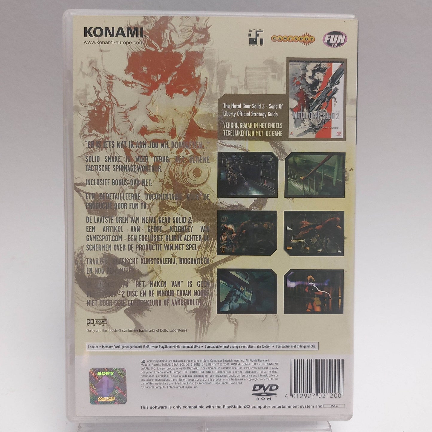 Metal Gear Solid 2 Sons of Liberty Playstation 2 - Feniks Gameshop