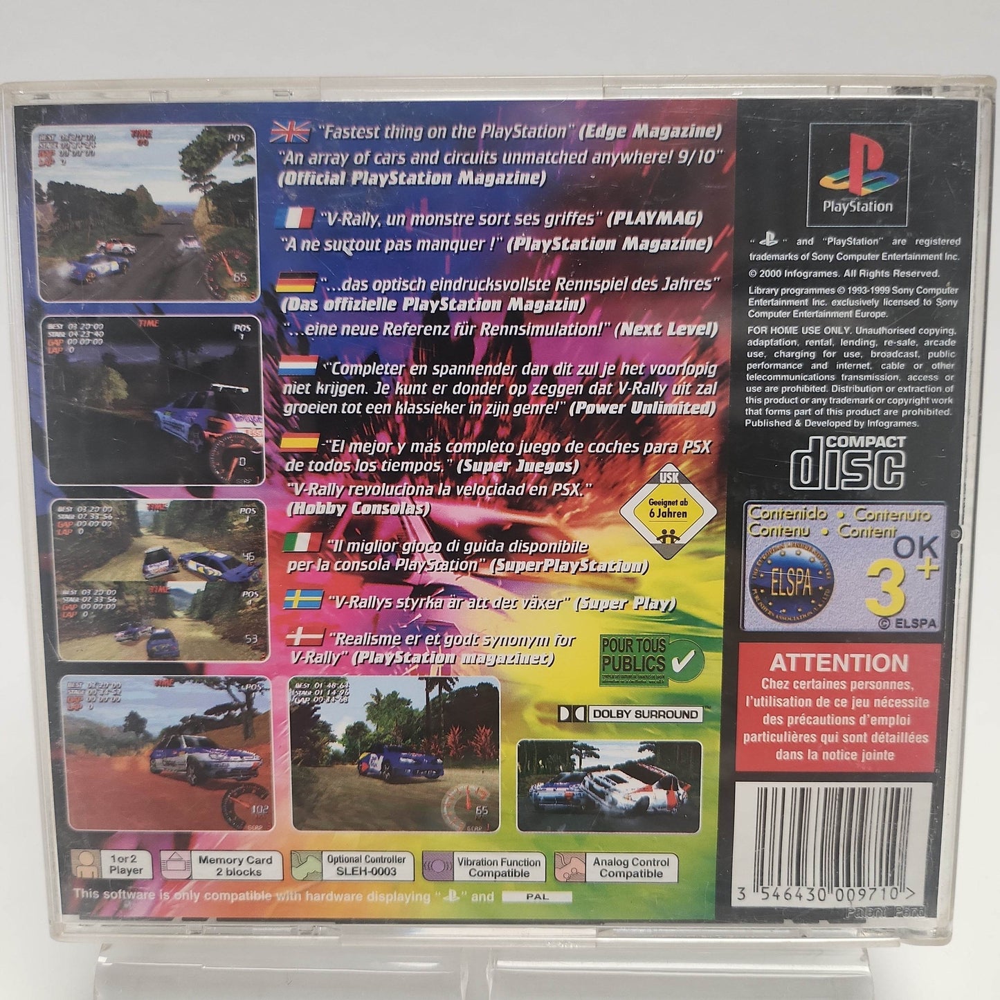 V-Rally (No Book) Playstation 1 - Feniks Gameshop