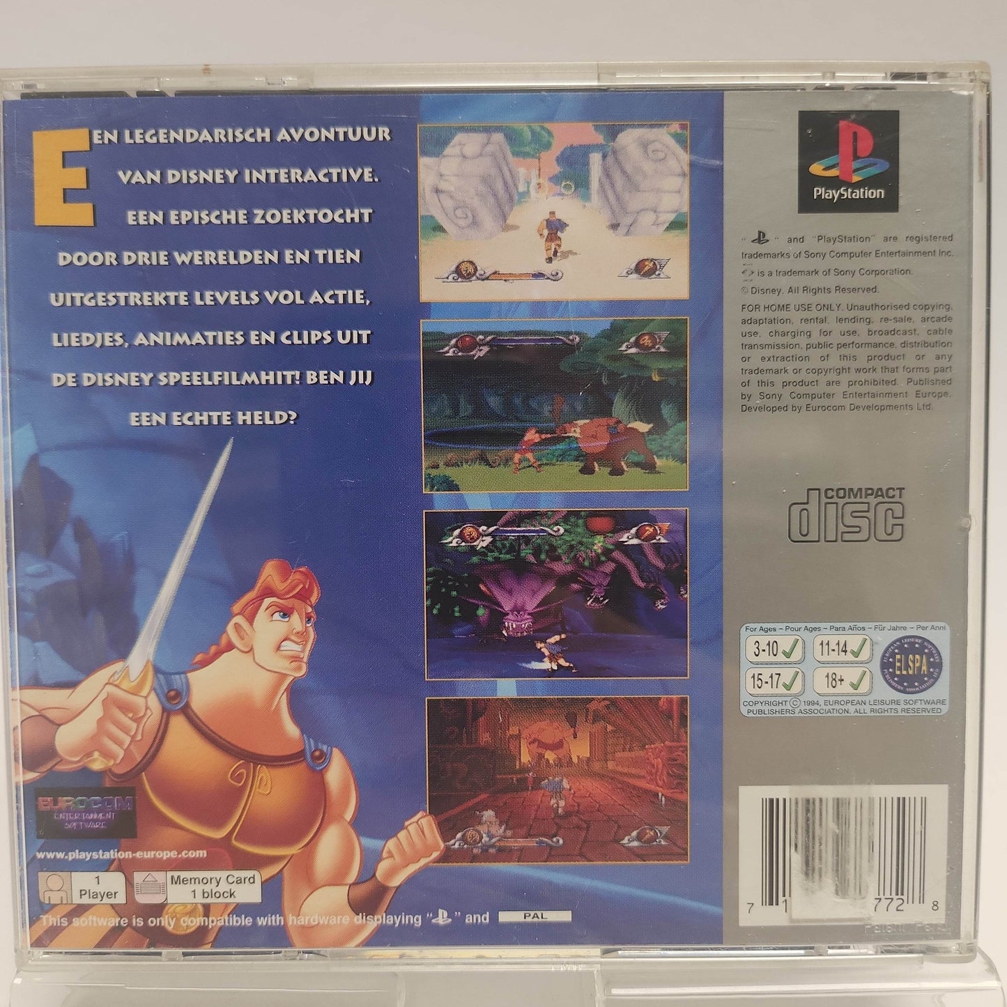 Disney's Action Game met Hercules Platinum Playstation 1 - Feniks Gameshop