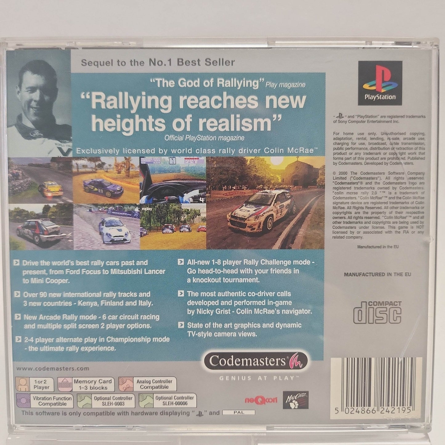 Colin McRae Rally 2.0 Platinum Playstation 1 - Feniks Gameshop