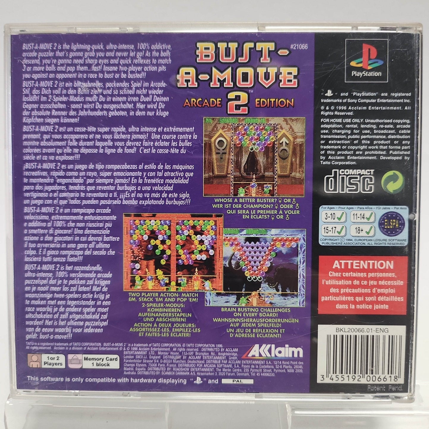 Bust a Move 2 Arcade Edition Playstation 1 - Feniks Gameshop