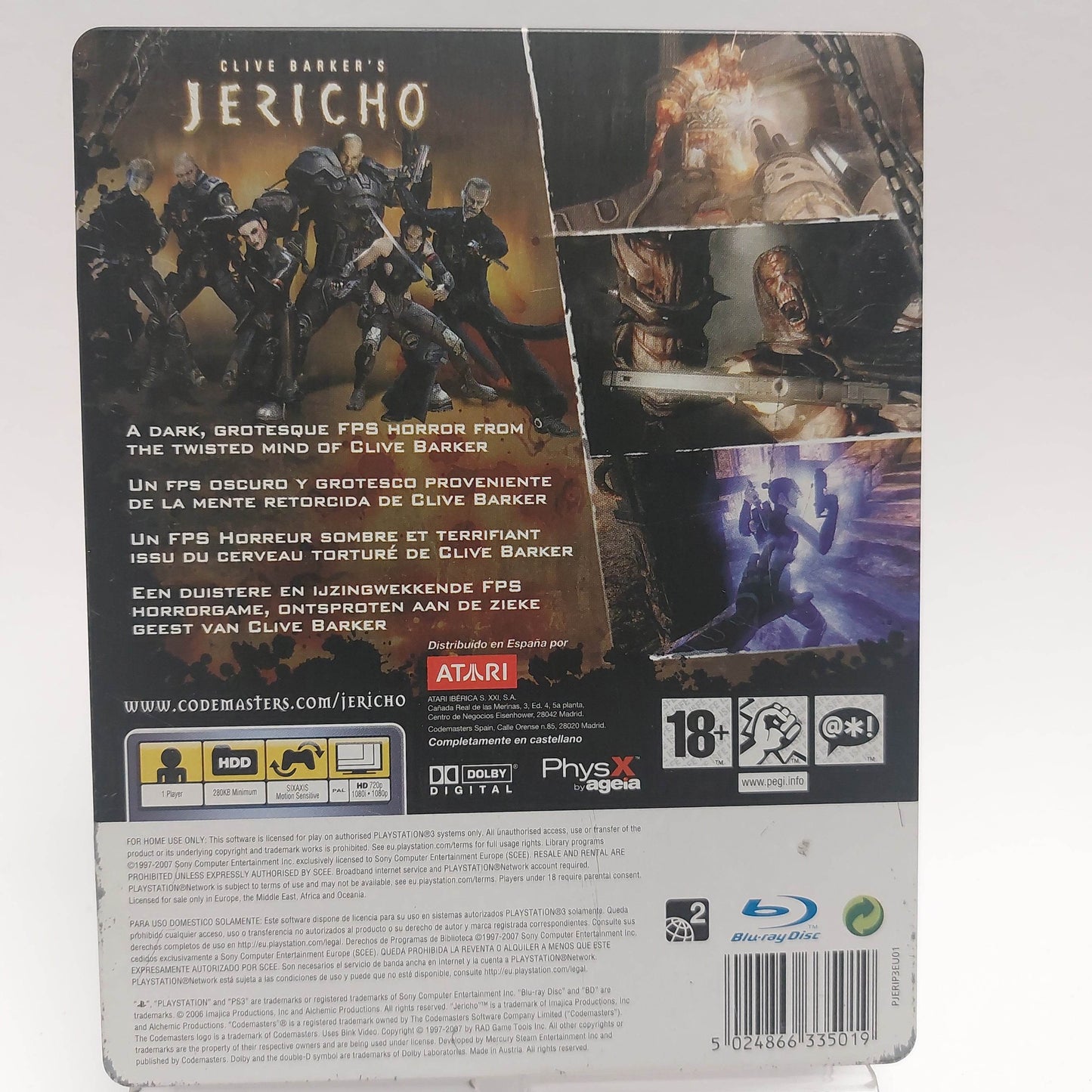 Jericho (Clive Barker's) Special Edition Steelcase Playstation 3 - Feniks Gameshop