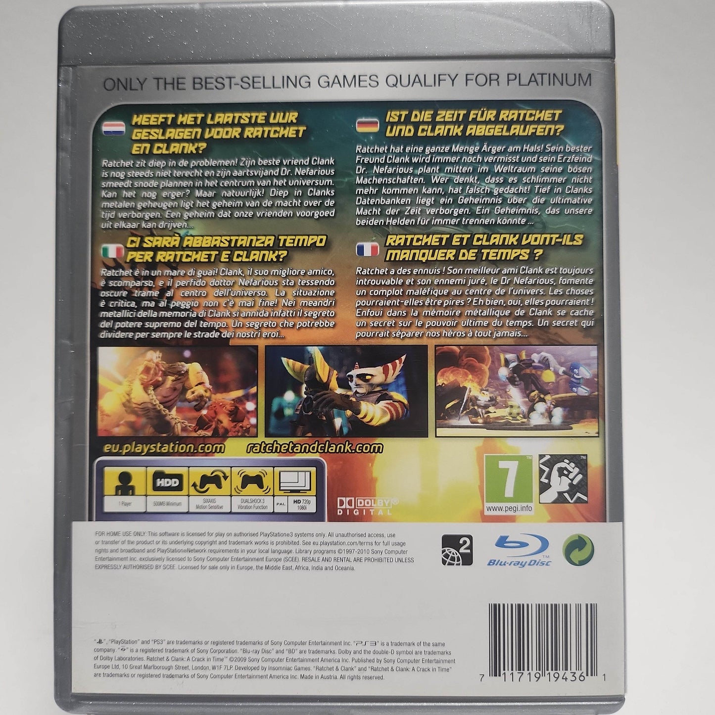Ratchet & Clank: A Crack in Time Platinum Playstation 3 - Feniks Gameshop