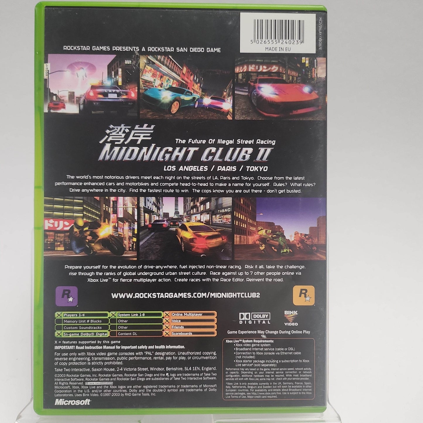 Midnight Club II Xbox Original - Feniks Gameshop