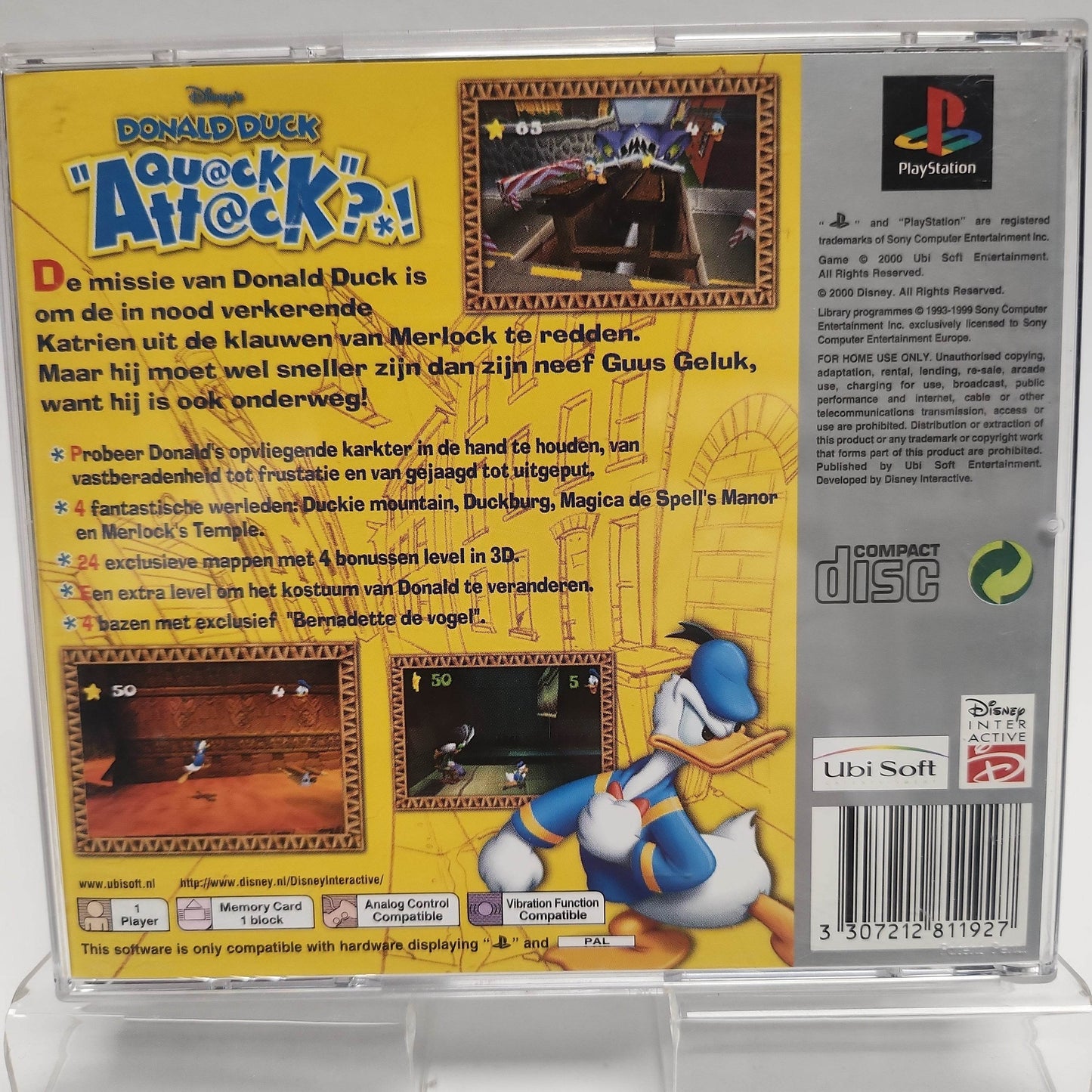 Disney's Donald Duck Quack Attack Platinum Playstation 1 - Feniks Gameshop