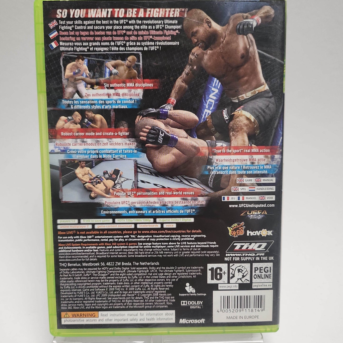 UFC Undisputed 2009 Xbox 360 - Feniks Gameshop