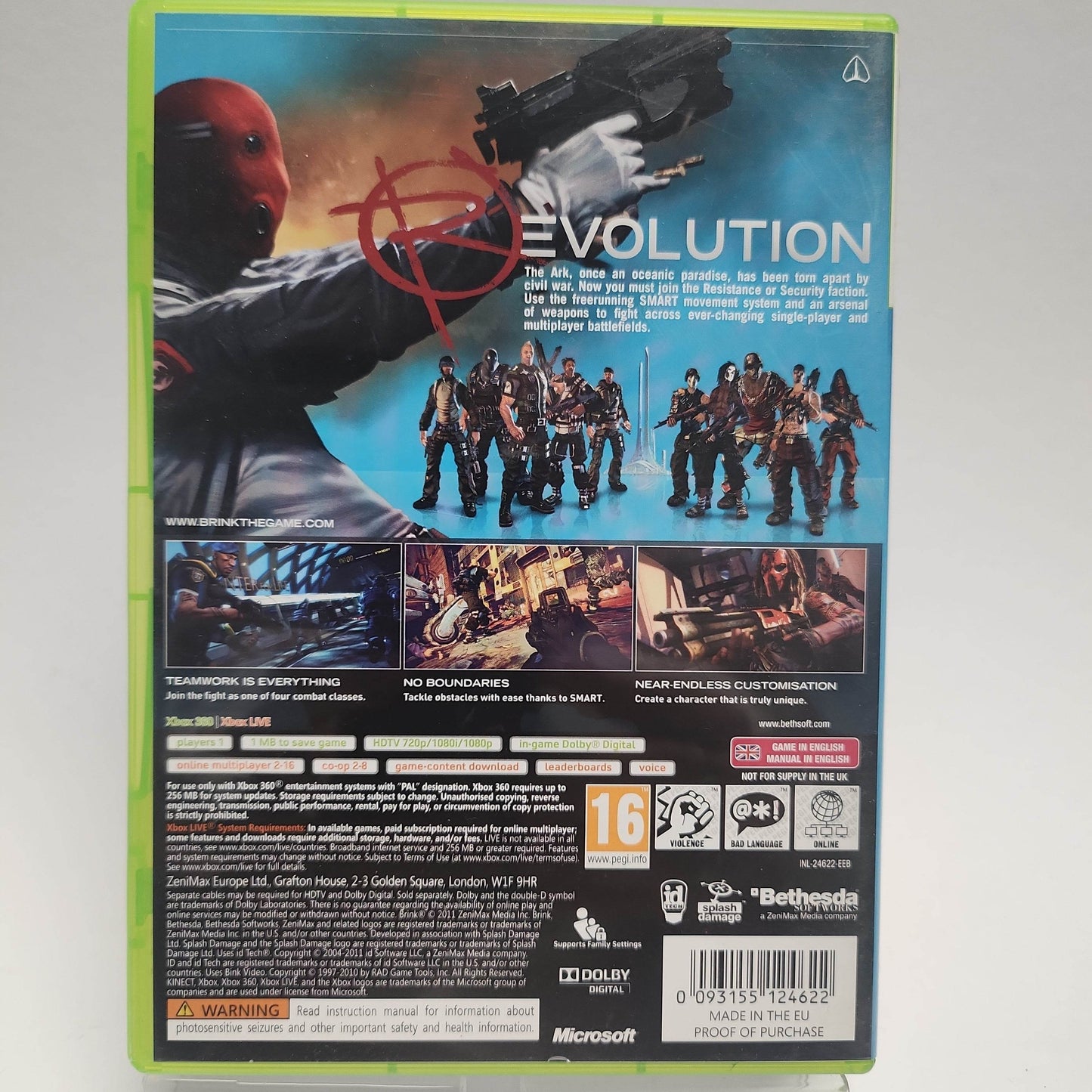 Brink Xbox 360 - Feniks Gameshop