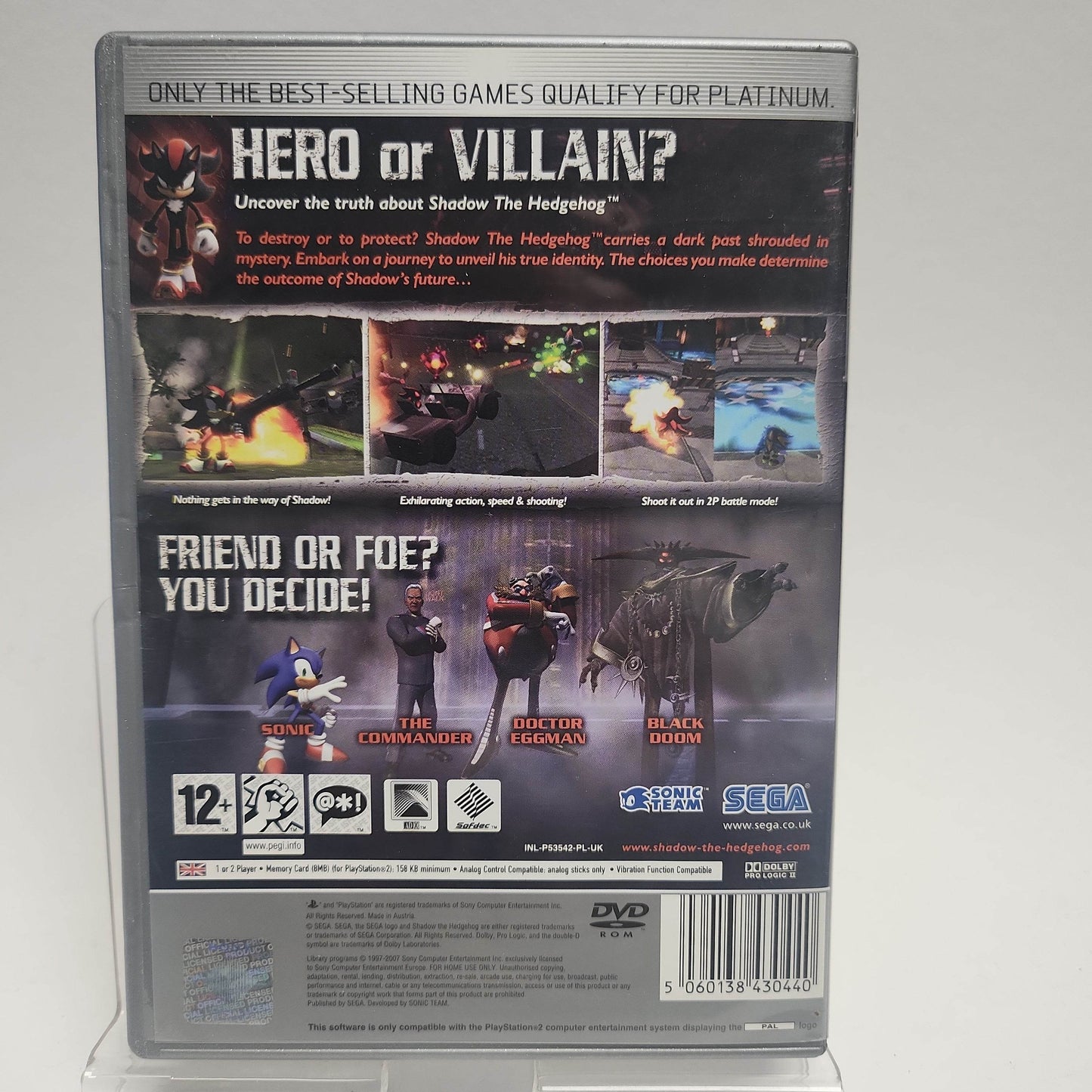 Shadow the Hedgehog Platinum Playstation 2 - Feniks Gameshop