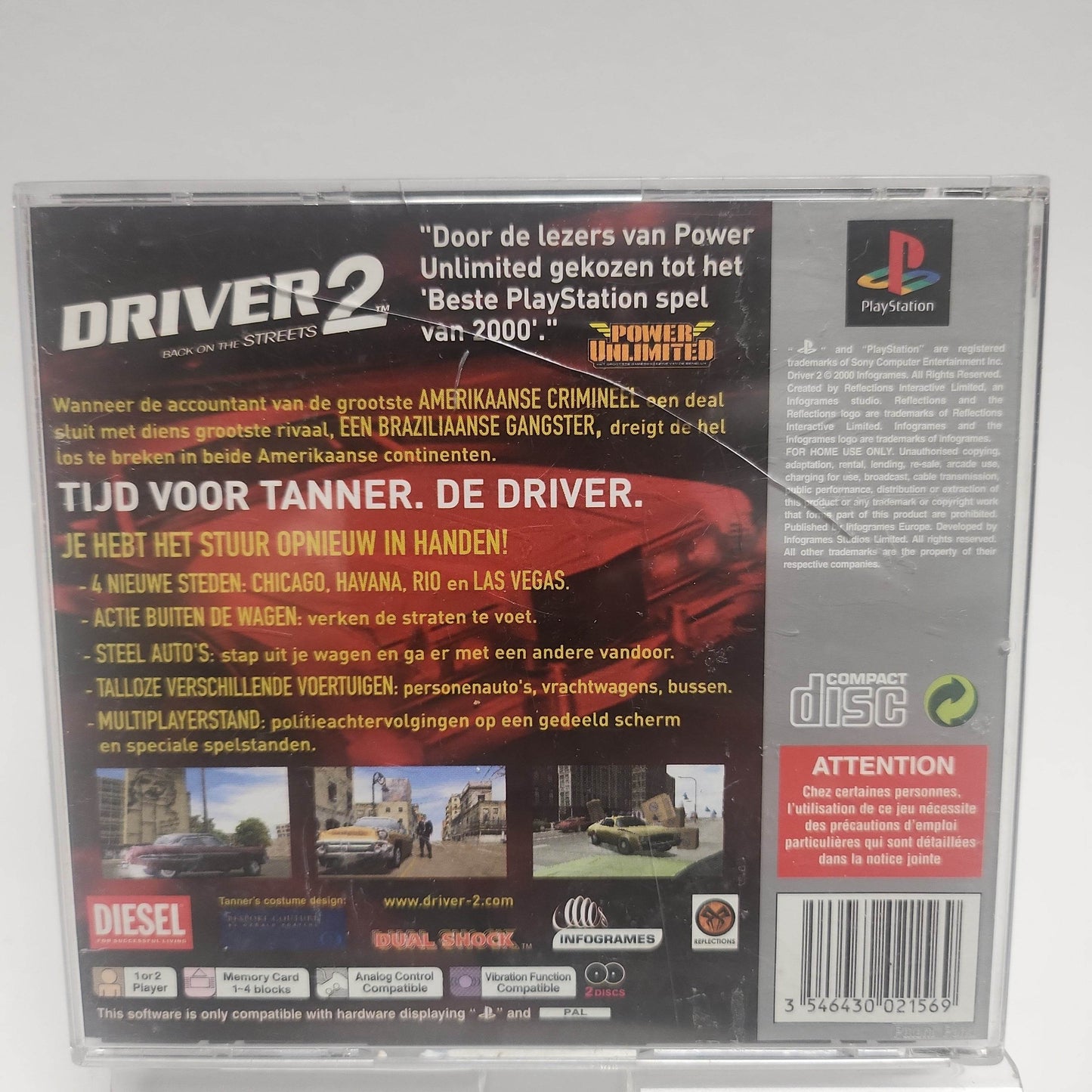 Driver 2 Platinum Playstation 1 - Feniks Gameshop