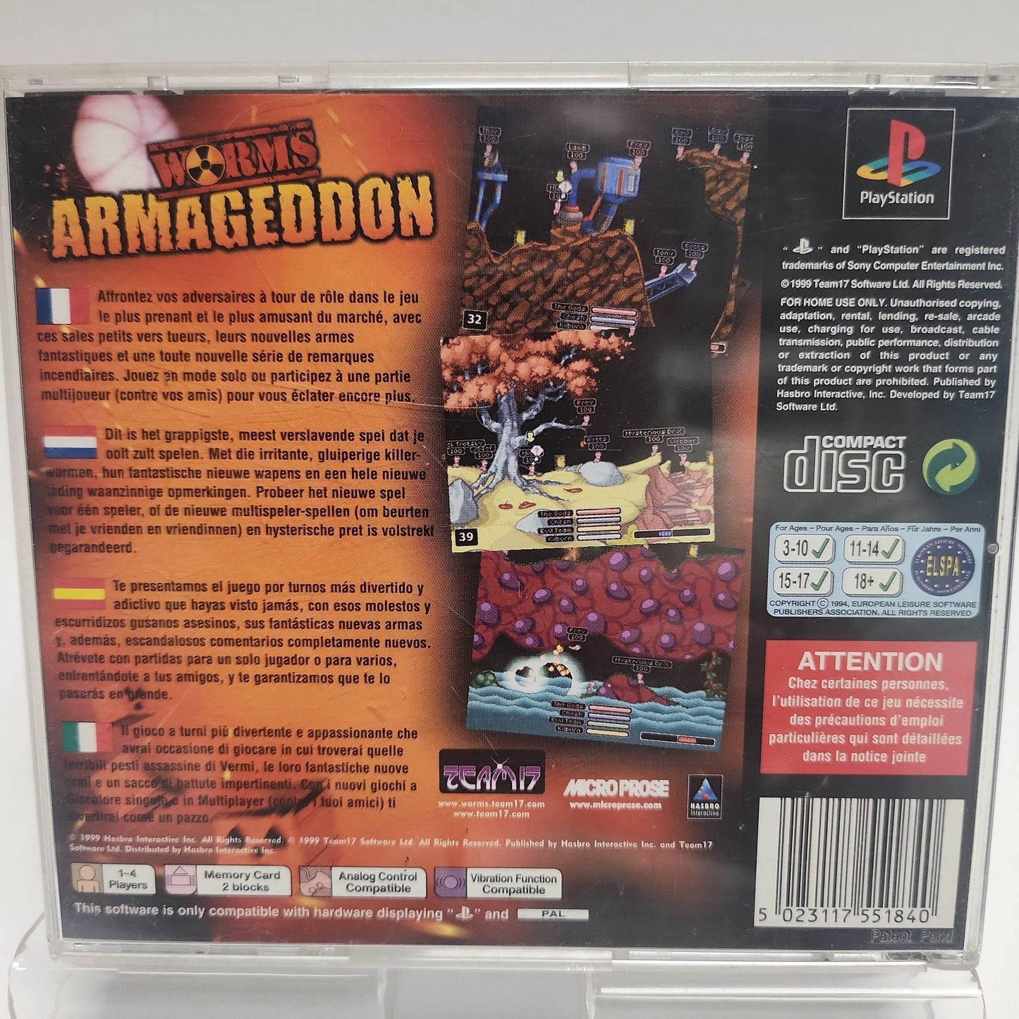 Worms Armageddon Playstation 1 - Feniks Gameshop