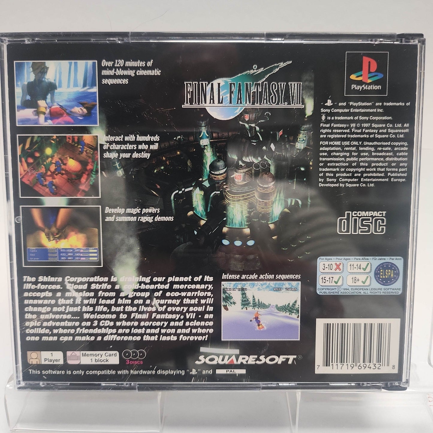 Final Fantasy VII Platinum Edition Playstation 1 - Feniks Gameshop