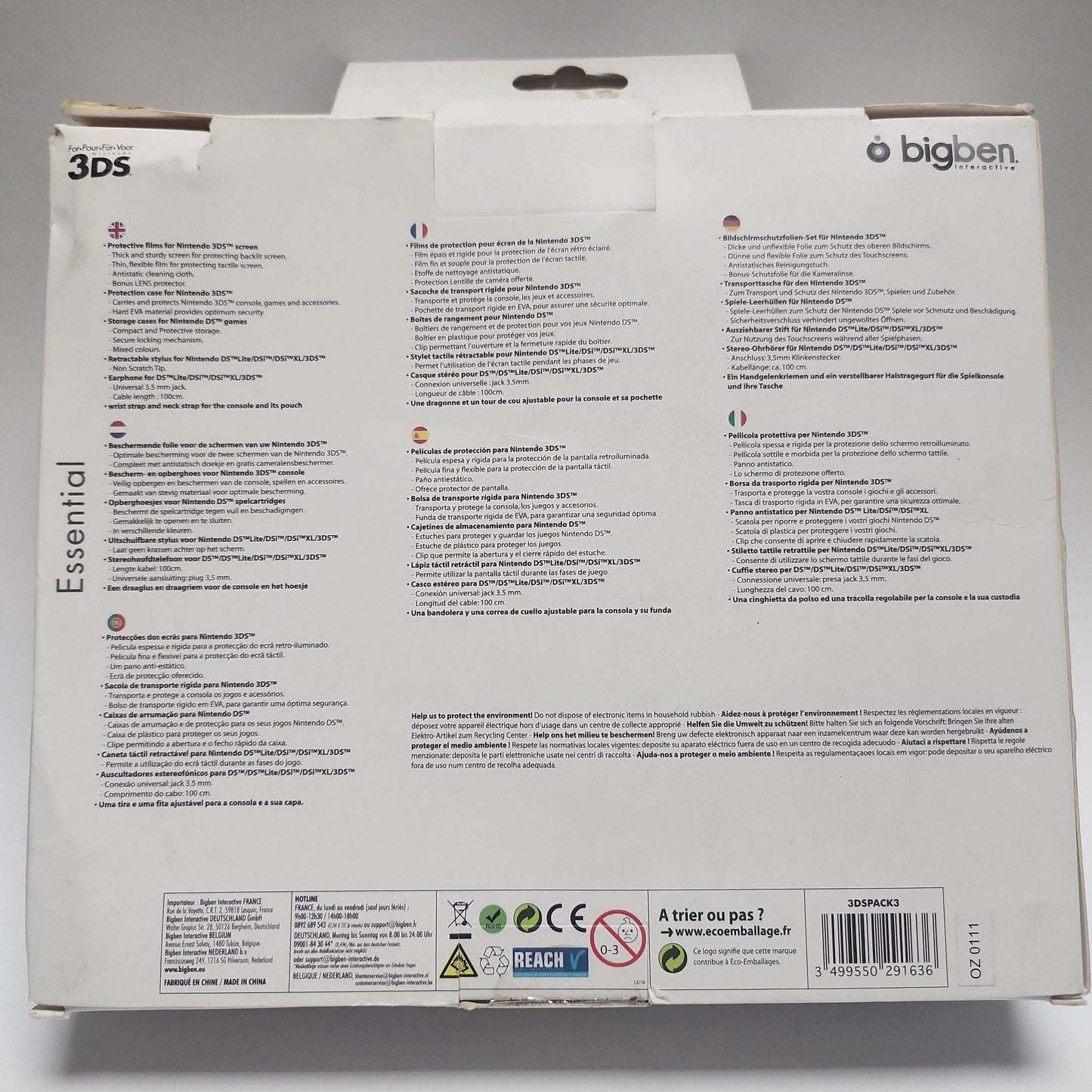 BigBen Starter Kit Paars Geseald Nintendo DSI/ DSLite/ 3DS - Feniks Gameshop