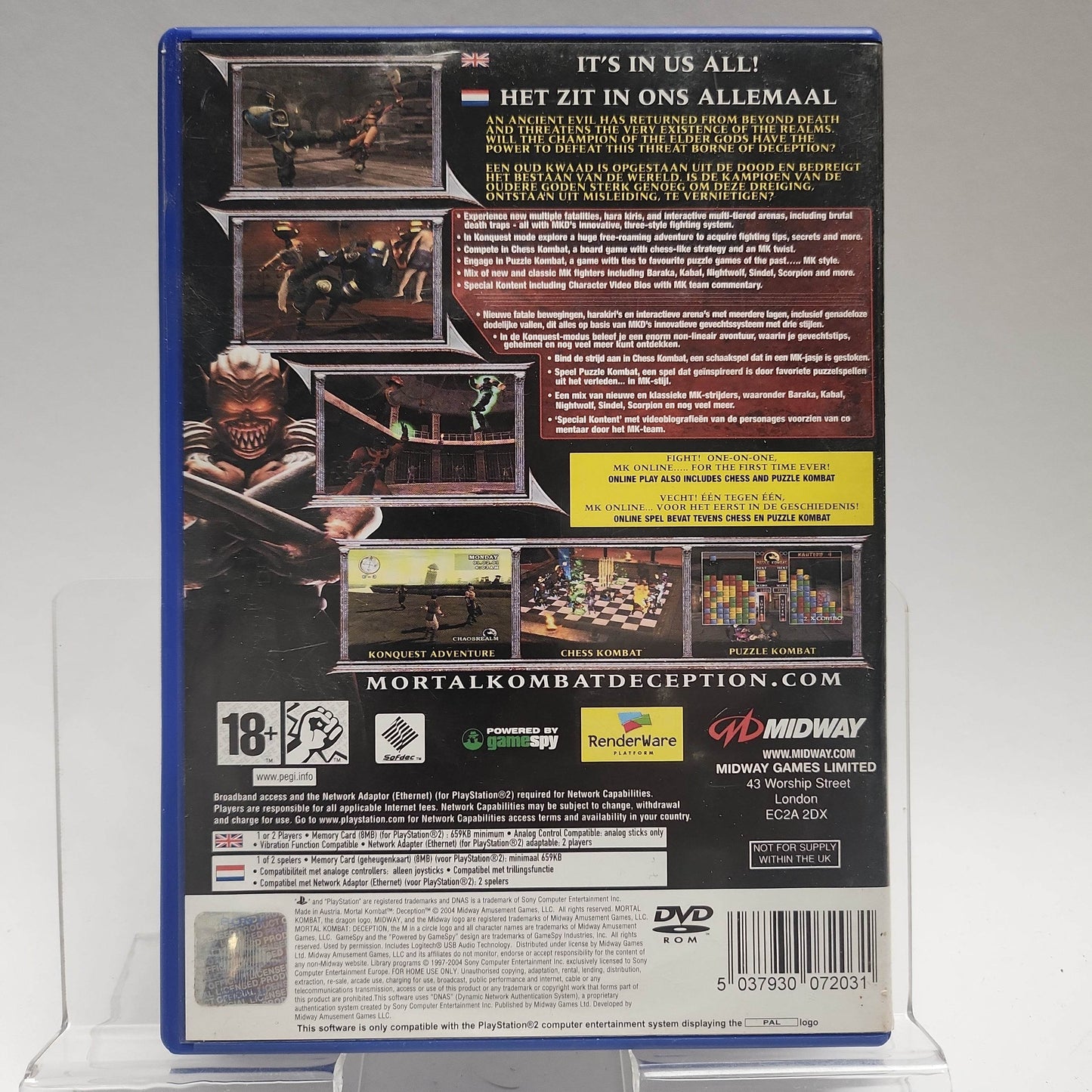 Mortal Kombat Deception (No Book) Playstation 2 - Feniks Gameshop