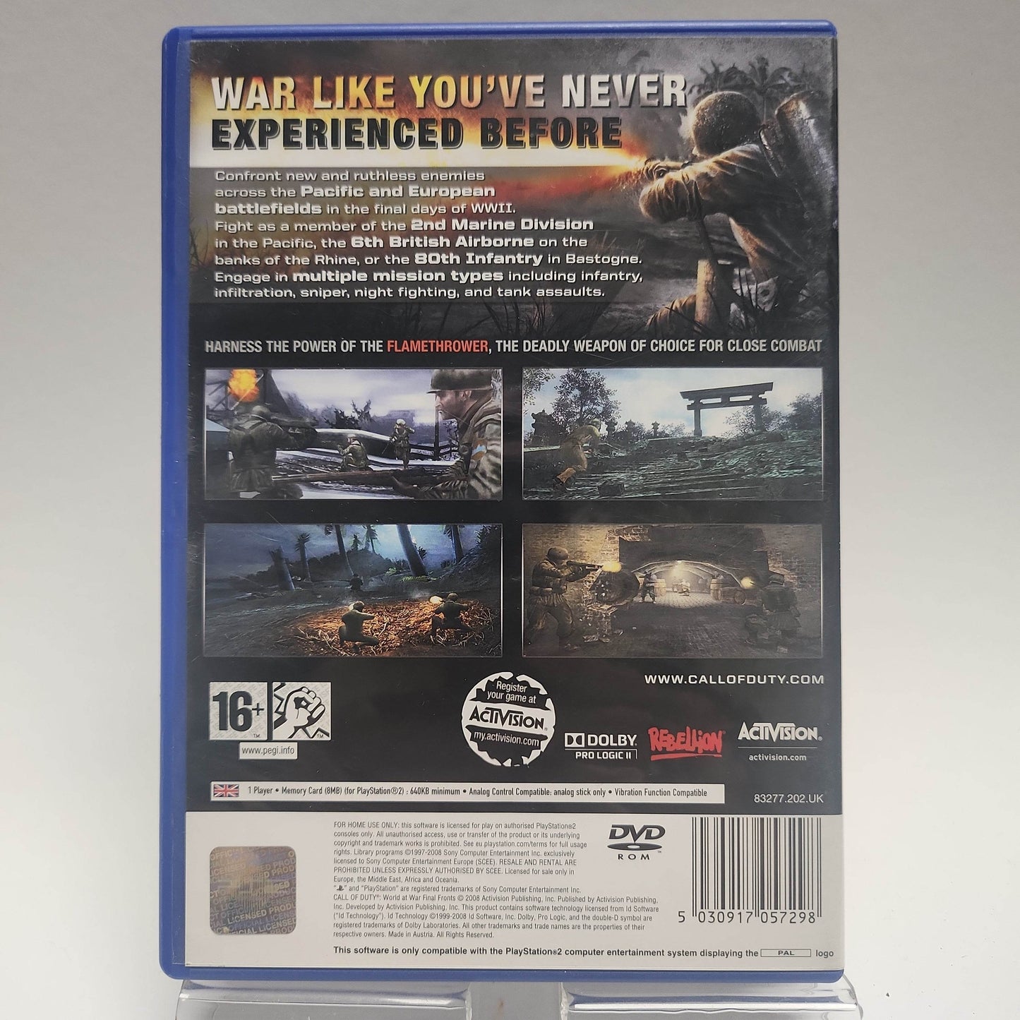 Call of Duty World at War Final Fronts Playstation 2 - Feniks Gameshop