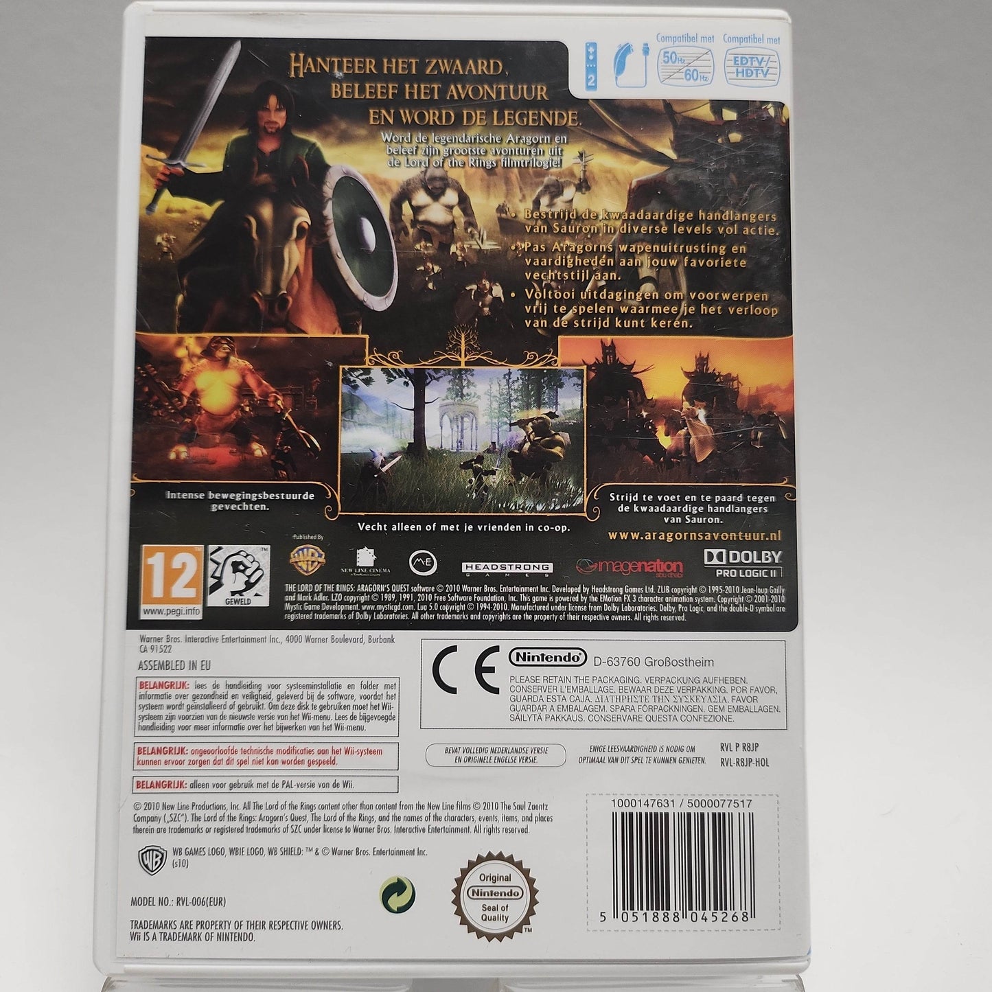 In de Ban van de Ring Aragorn's Avontuur Nintendo Wii - Feniks Gameshop