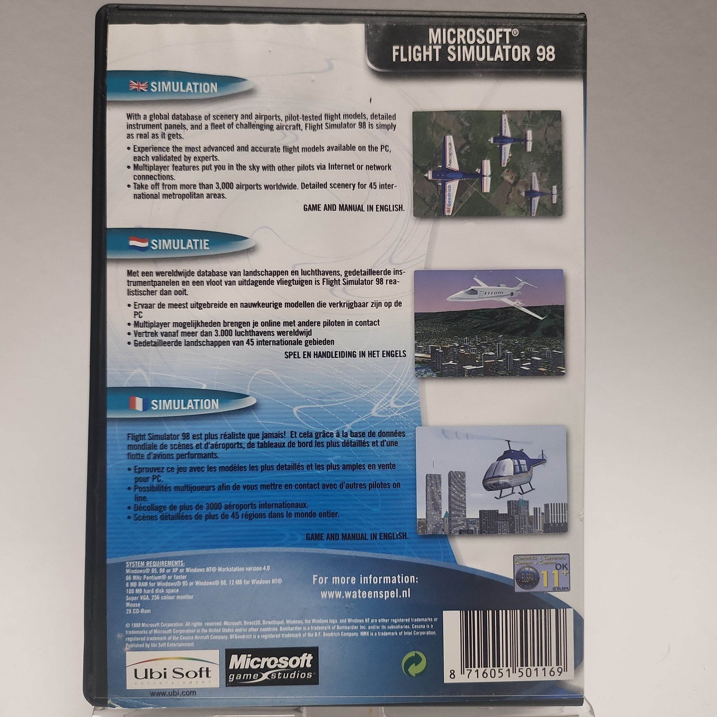 Flight Simulator 98 (No Book) PC - Feniks Gameshop