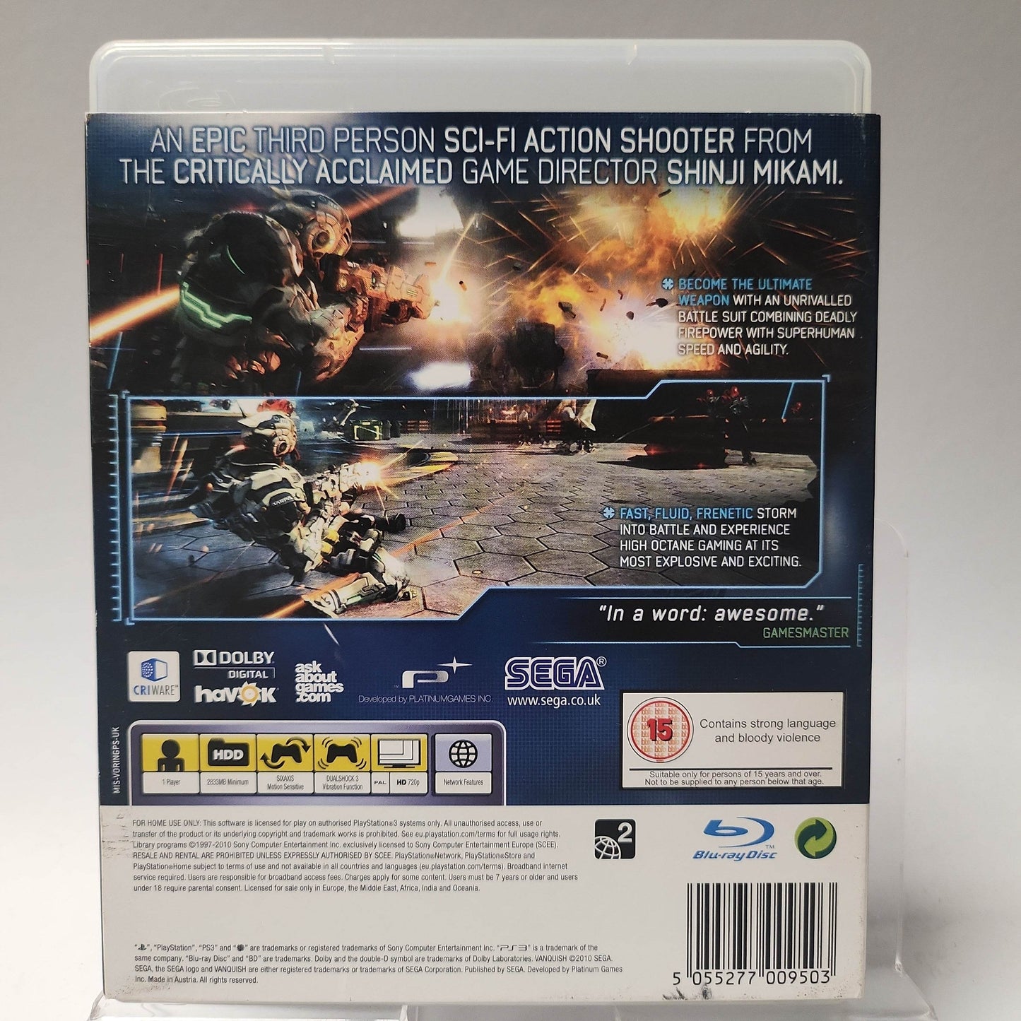 Vanquish + Slipcover Playstation 3 - Feniks Gameshop