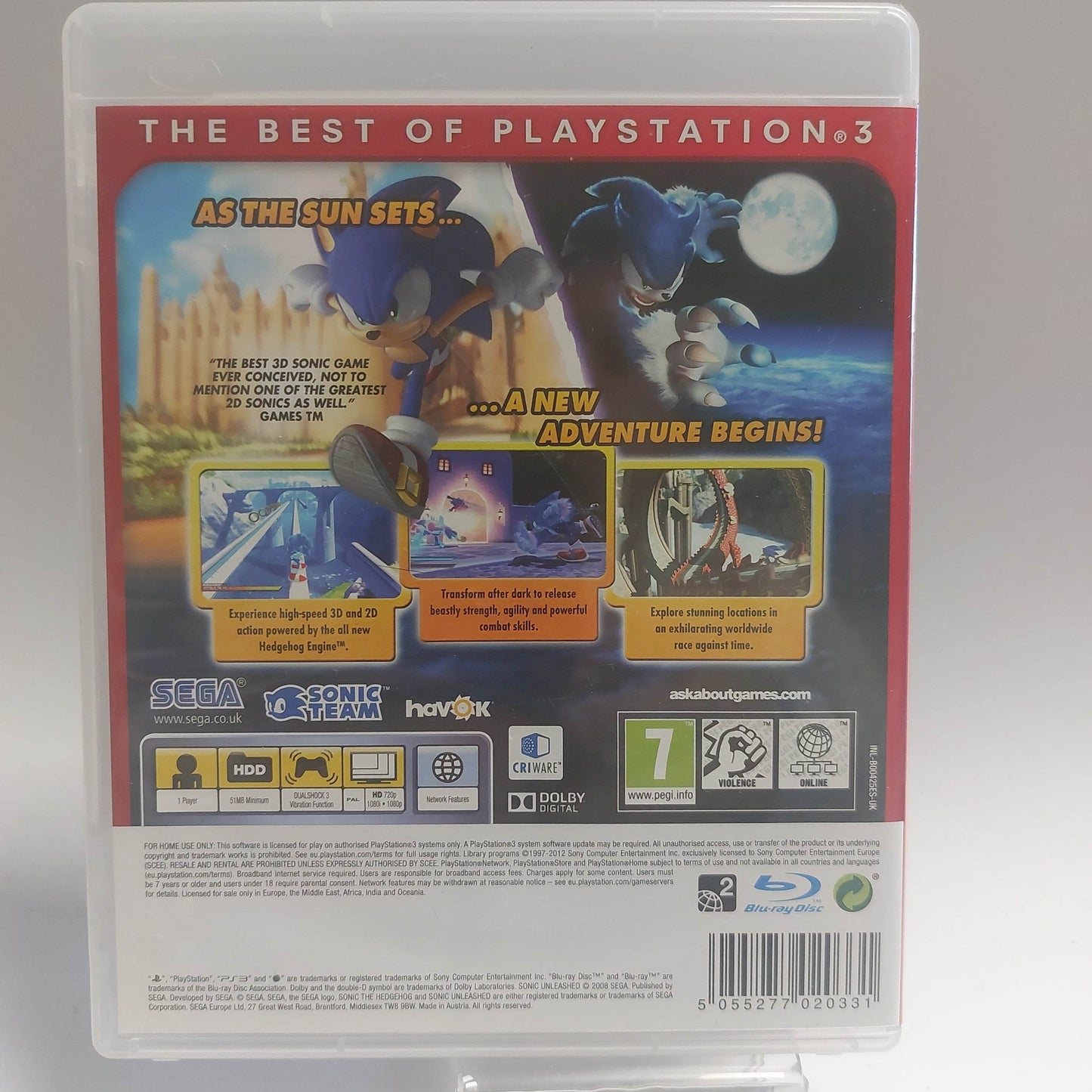 Sonic Unleashed Essentials Edition Playstation 3 - Feniks Gameshop