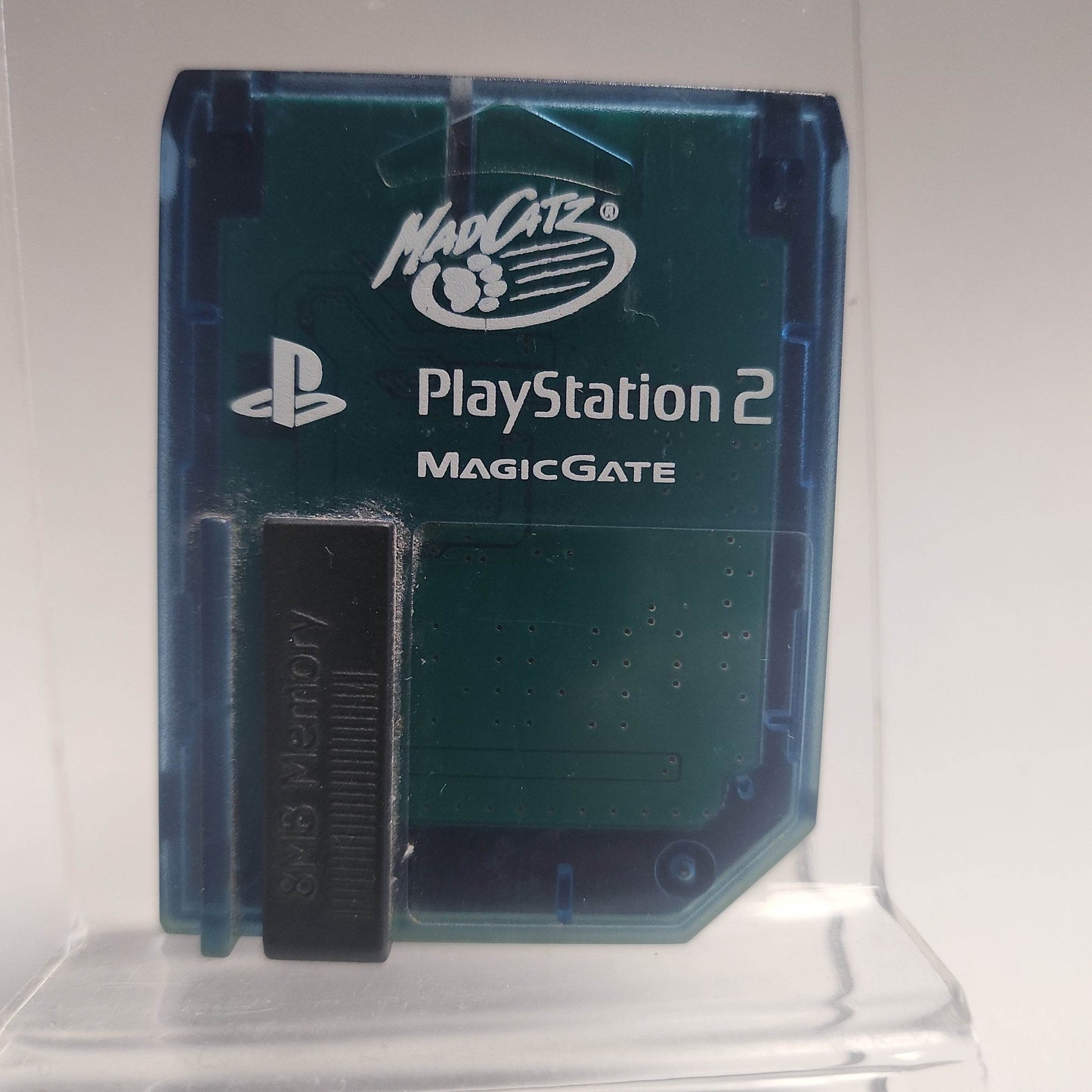 Blauwe Doorzichtige Magic Gate Memorycard Playstation 2 - Feniks Gameshop