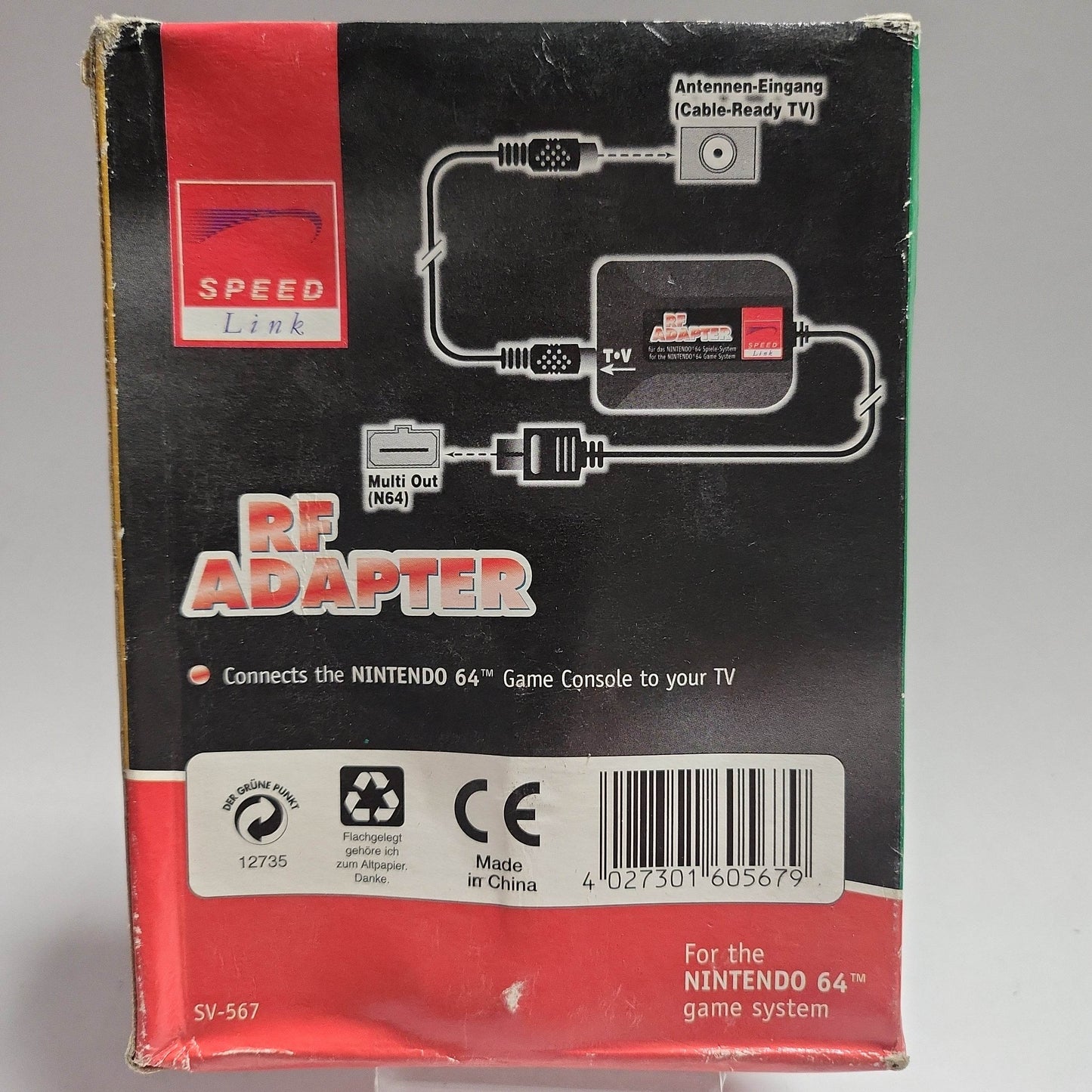 Speedlink RF Adapter in doos Nintendo 64 - Feniks Gameshop