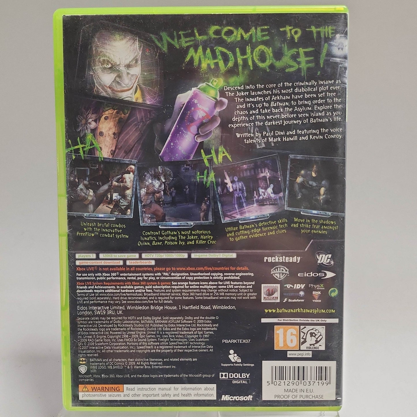 Batman Arkham Asylum Xbox 360 - Feniks Gameshop
