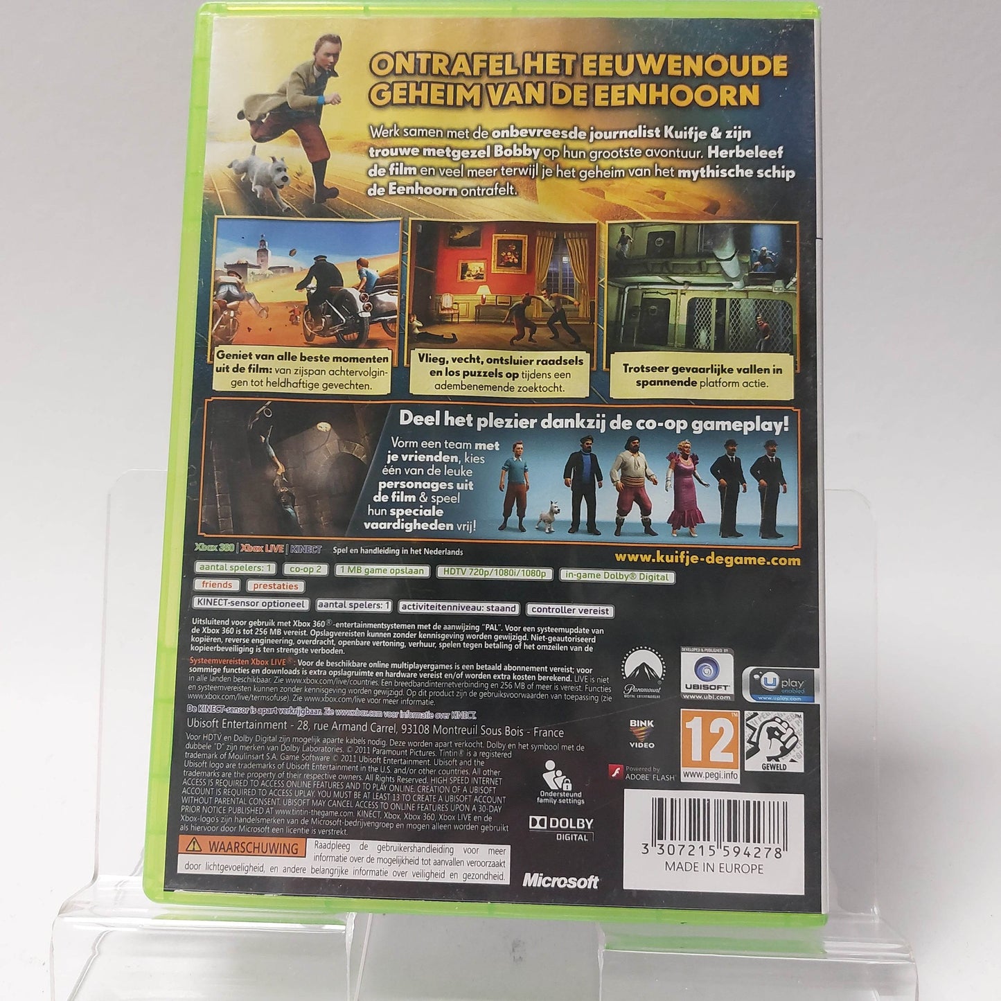 Avonturen van Kuifje Geheim van de Eenhoorn Xbox 360 - Feniks Gameshop