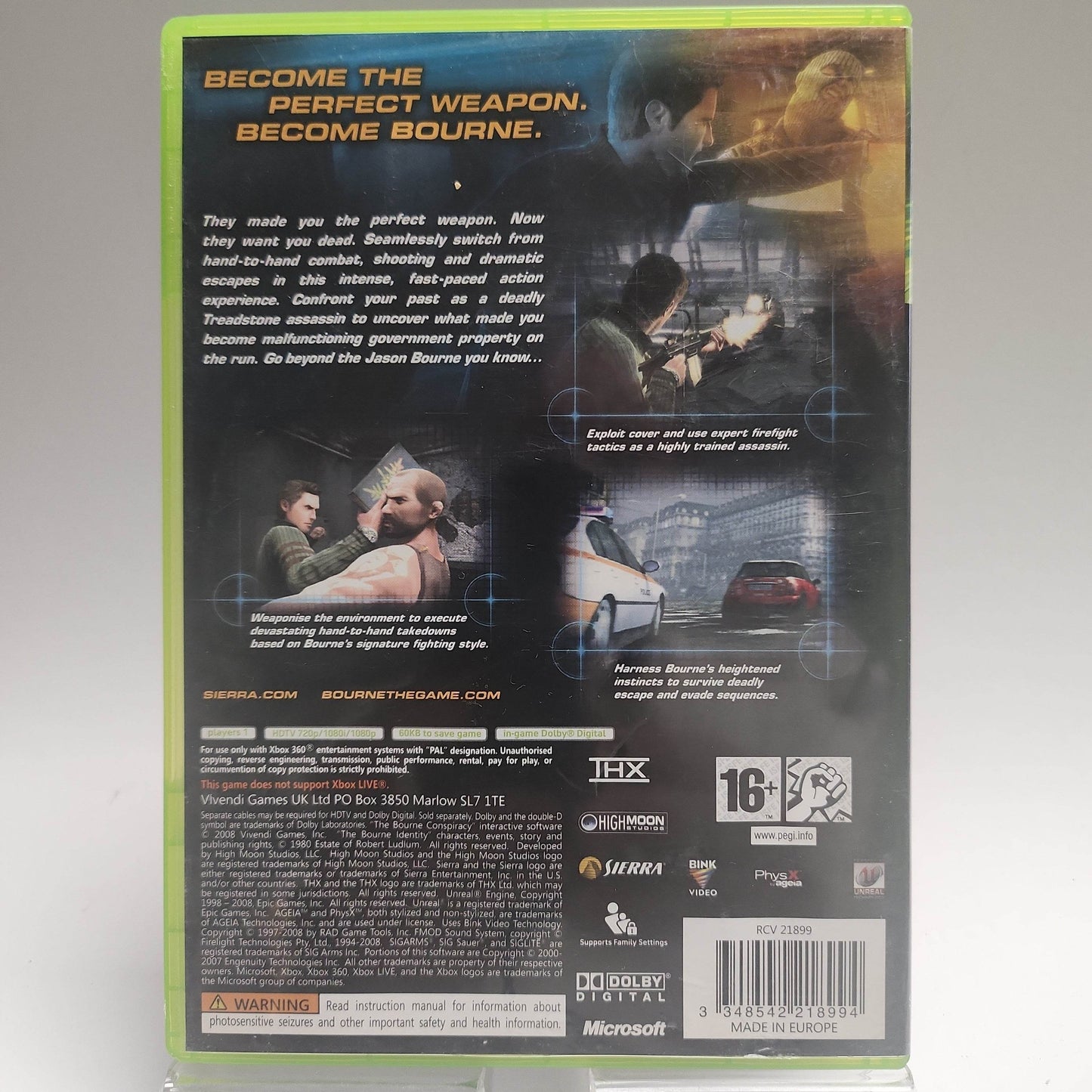 Bourne Conspiracy Xbox 360 - Feniks Gameshop