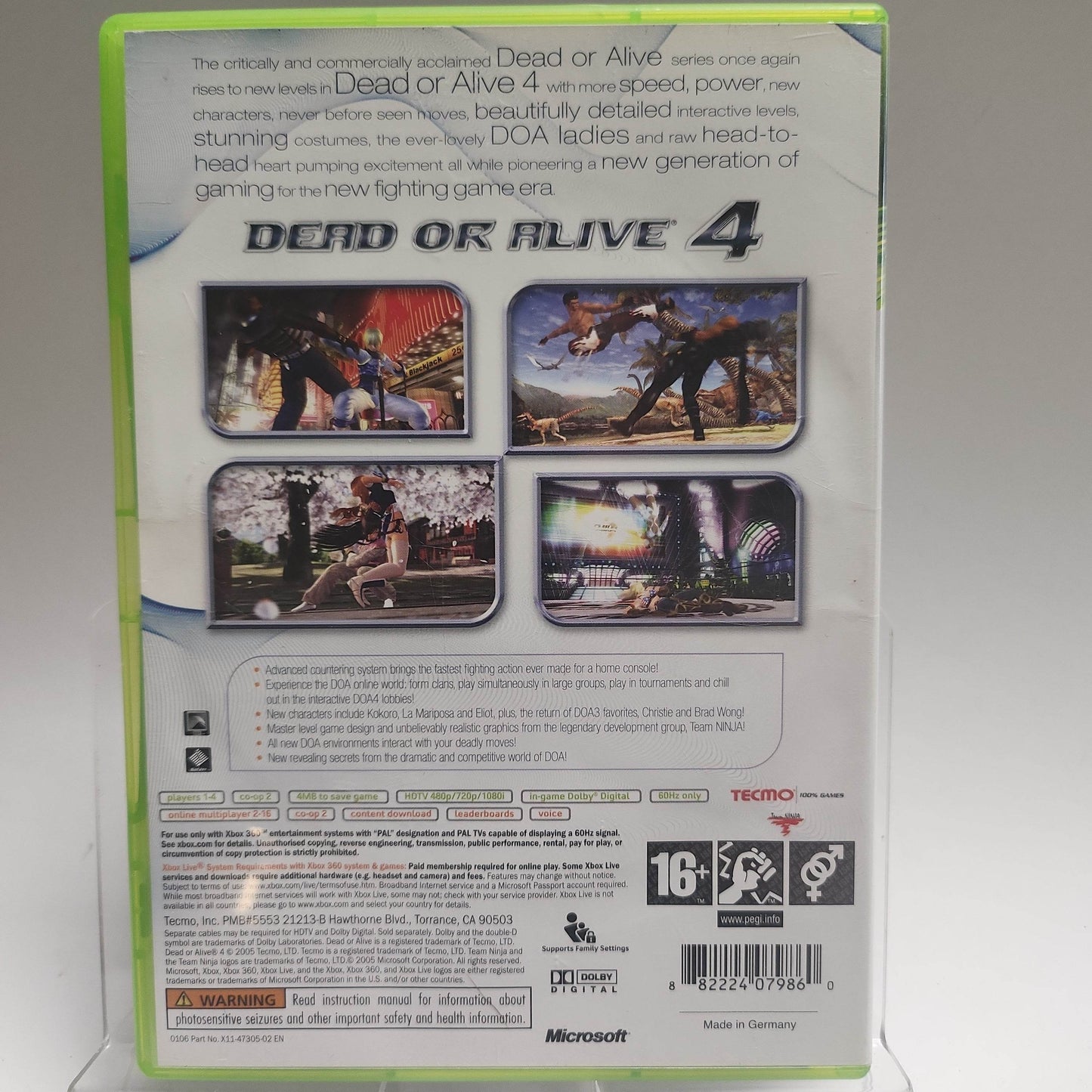 Dead or Alive 4 Xbox 360 - Feniks Gameshop