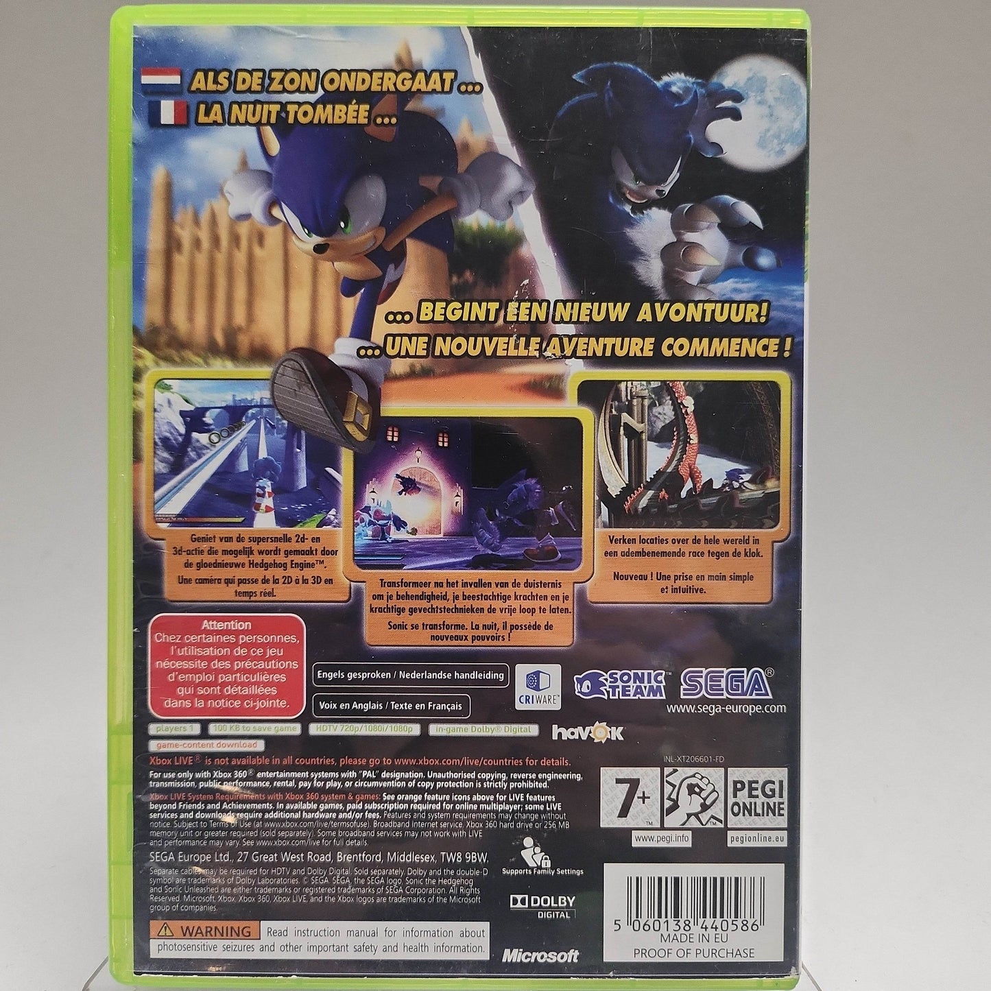 Sonic Unleashed Xbox 360 - Feniks Gameshop