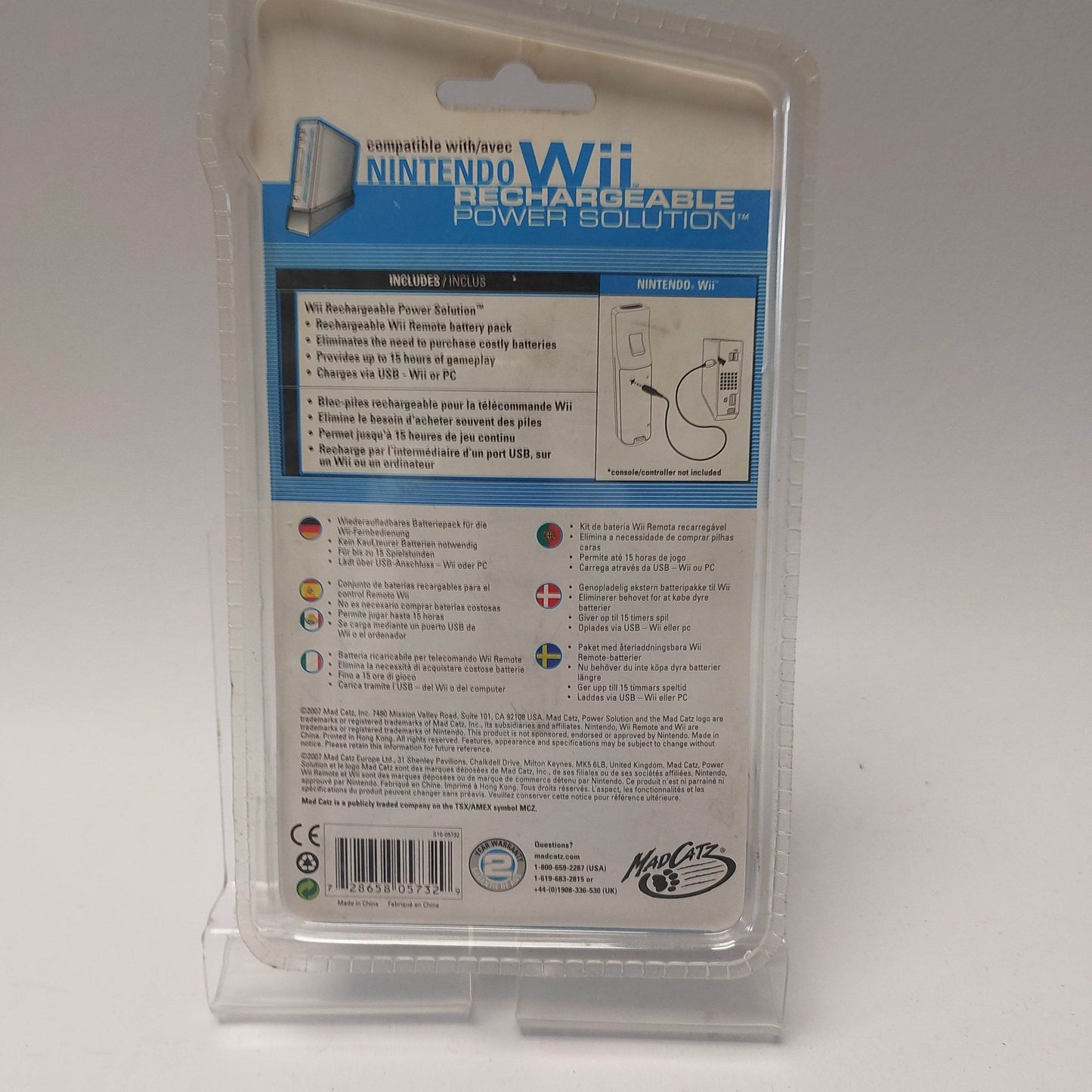 Nintendo Wii Rechargeable Power Solution Geseald - Feniks Gameshop