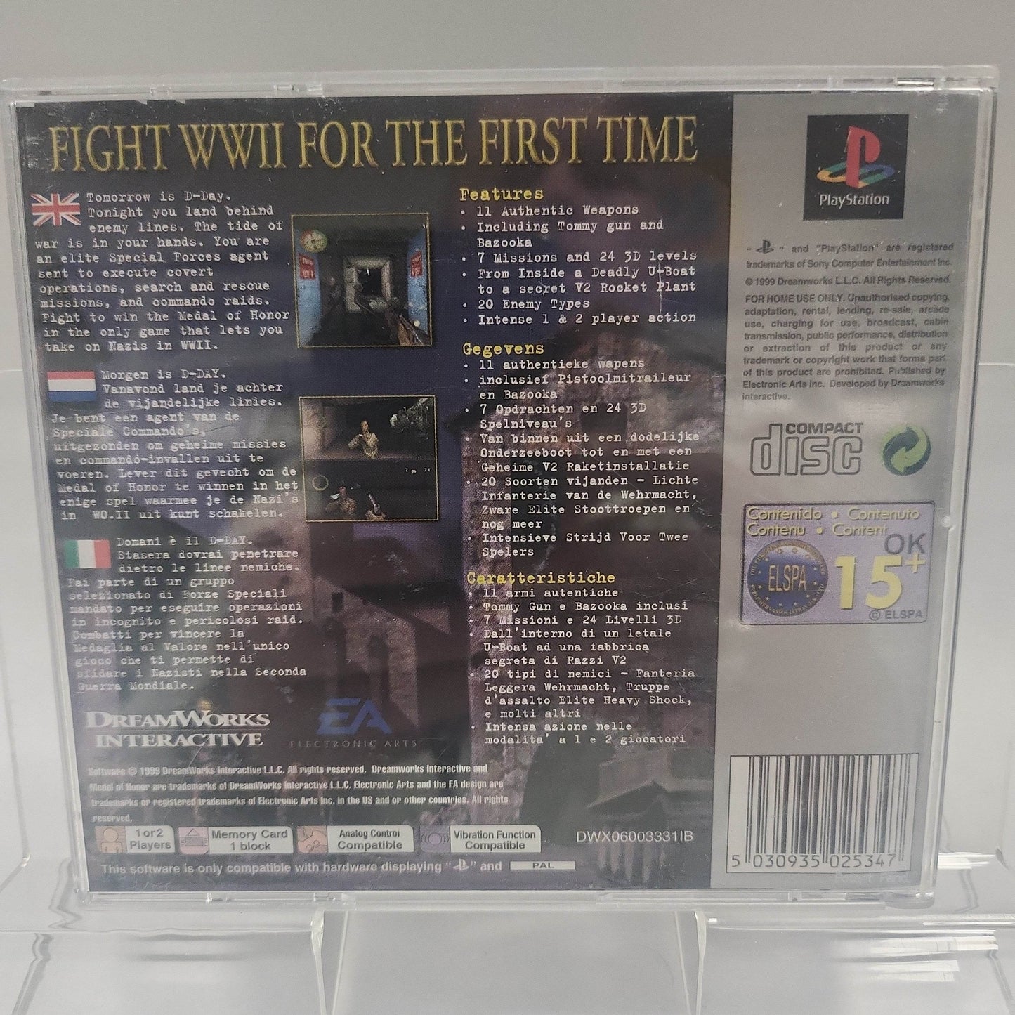 Medal of Honor Platinum Edition Playstation 1 - Feniks Gameshop