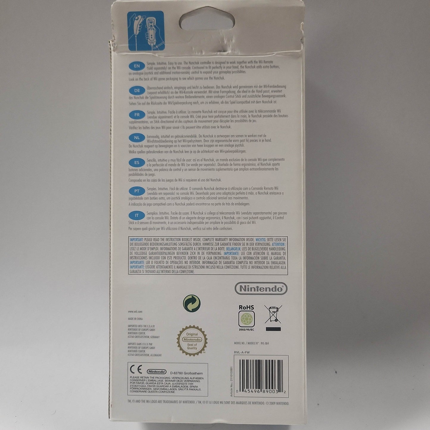 Geseald Nunchuck Wit Nintendo Wii - Feniks Gameshop