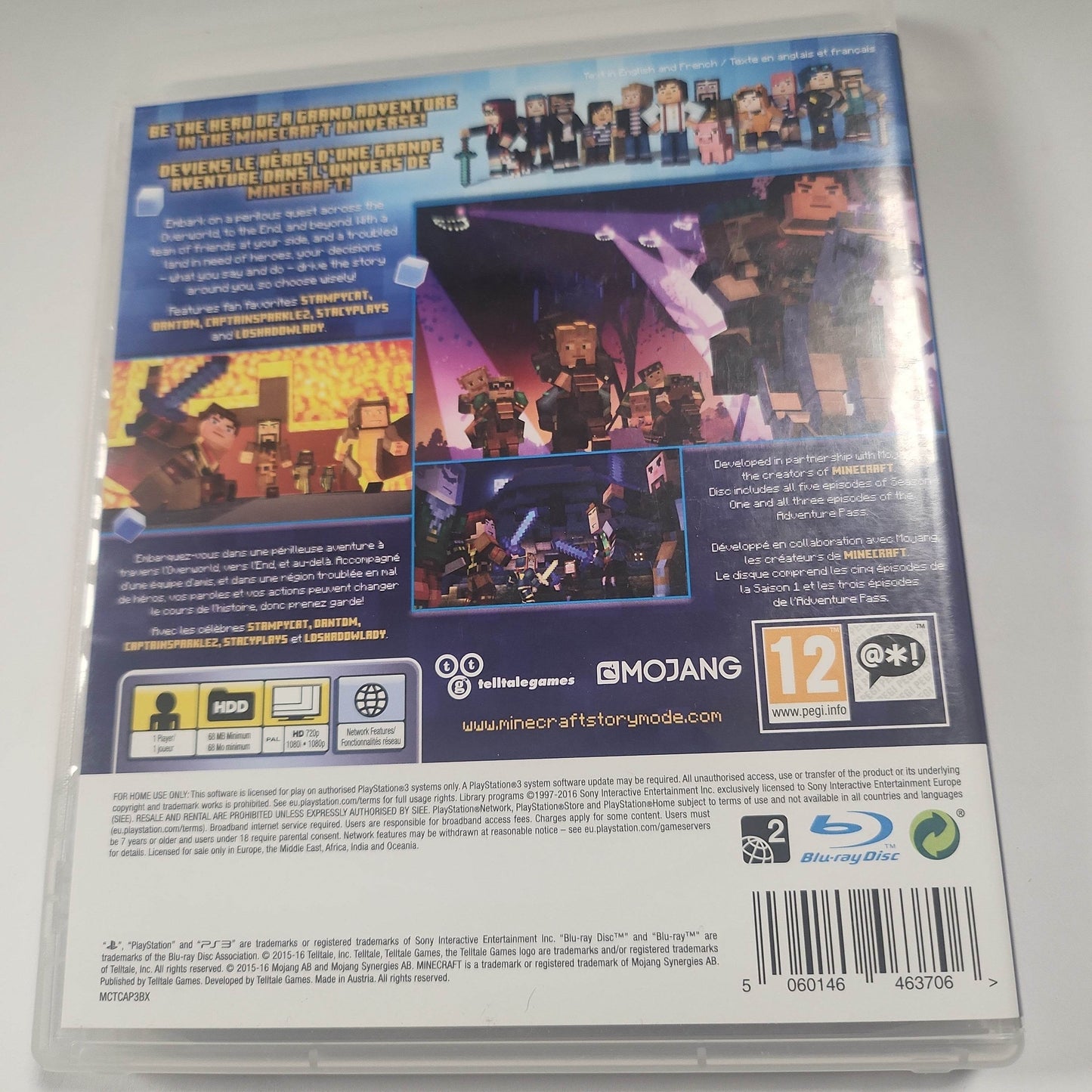 Minecraft Story Mode the Complete Adventure PS3 - Feniks Gameshop
