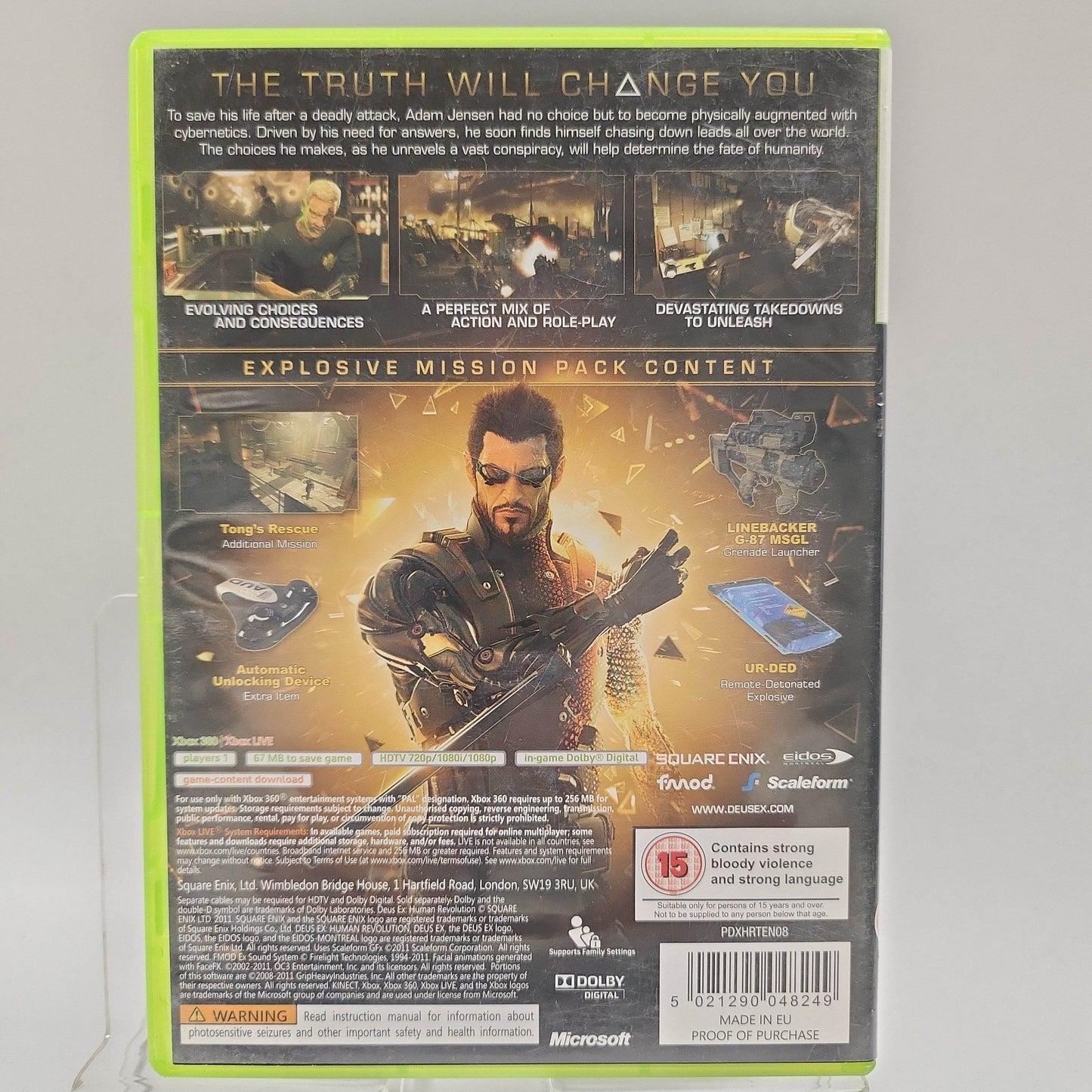 Deus Ex Human Revolution Am. Cover Limited Ed. Xbox 360 - Feniks Gameshop