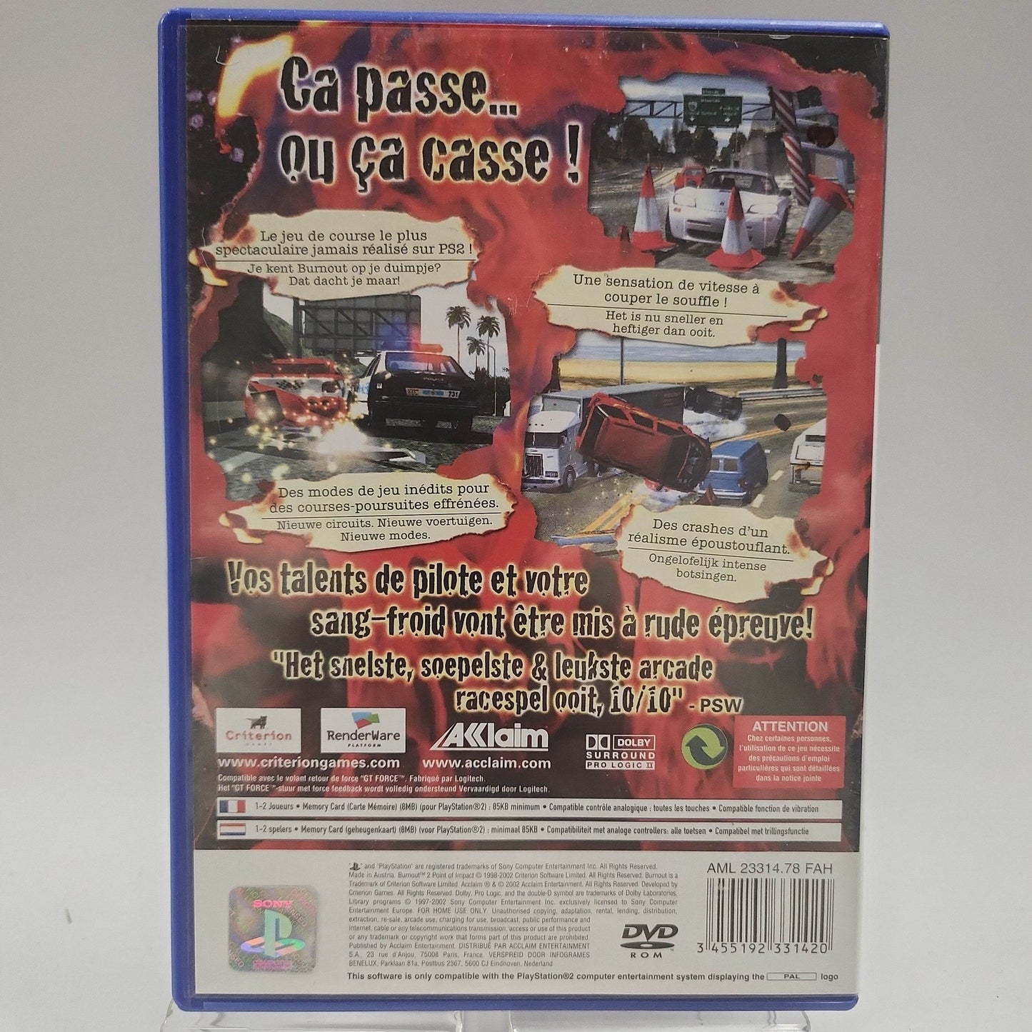 Burnout 2 Point of Impact Playstation 2 - Feniks Gameshop