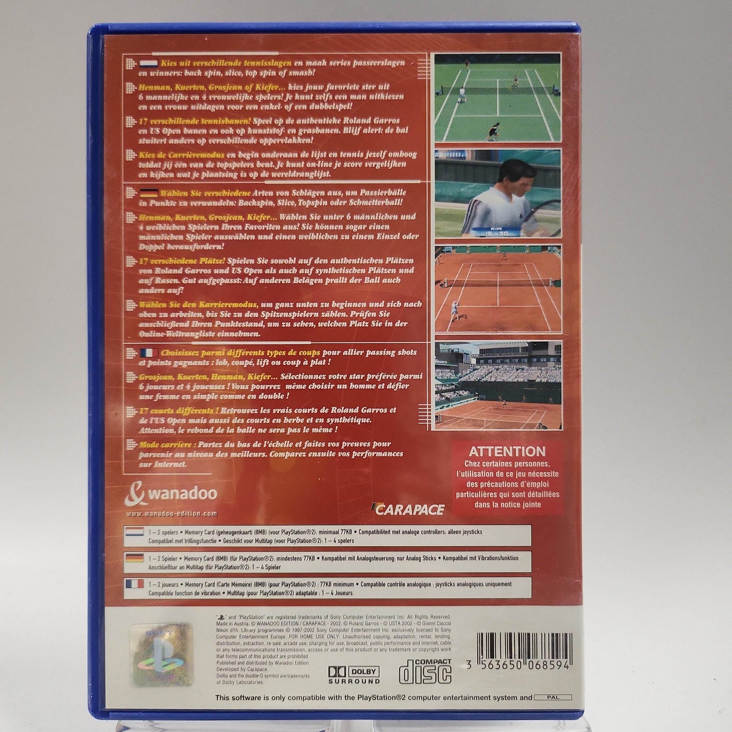 Roland Garros 2002 Playstation 2 - Feniks Gameshop