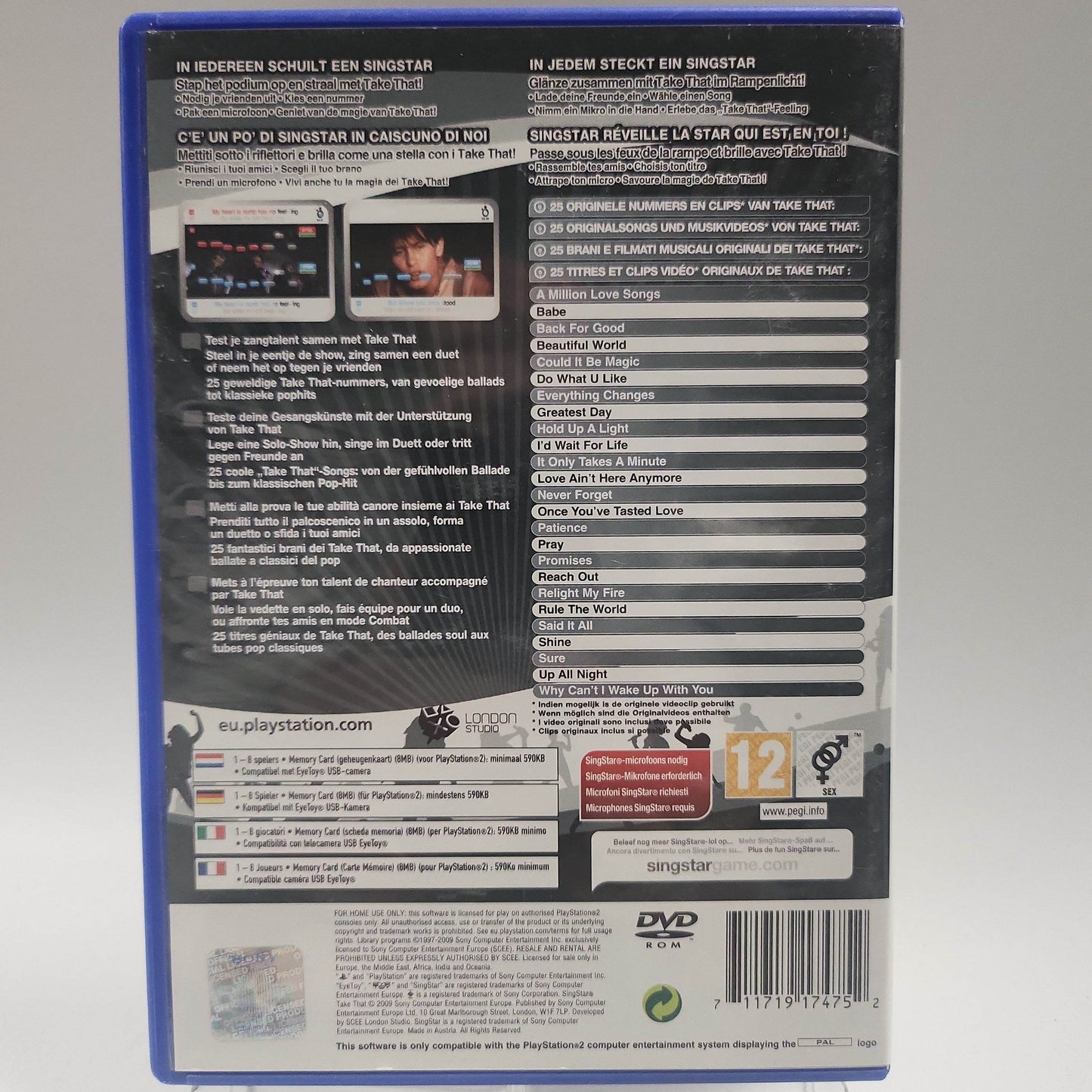 Singstar Take That Playstation 2 - Feniks Gameshop