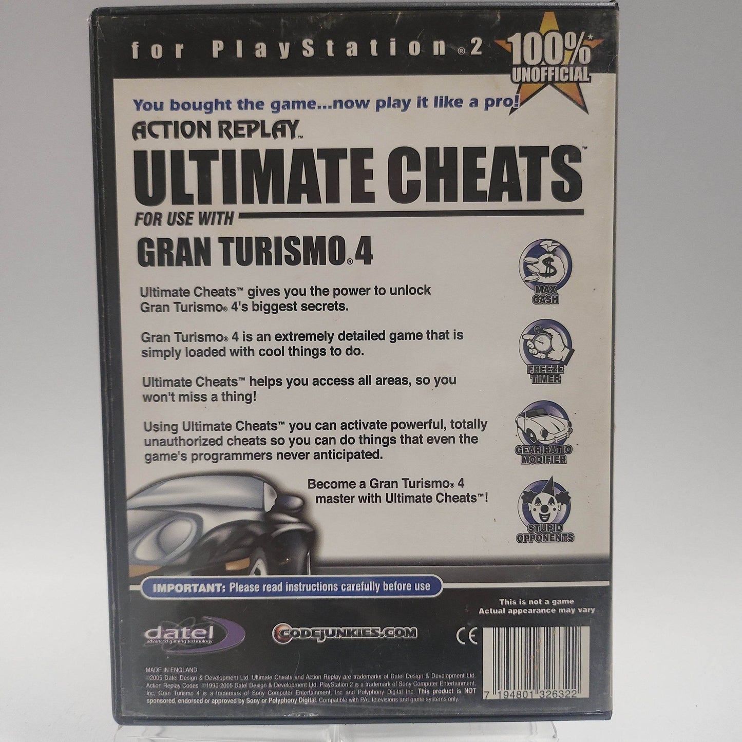 Ultimate Cheats Gran Turismo 4 Playstation 2 - Feniks Gameshop