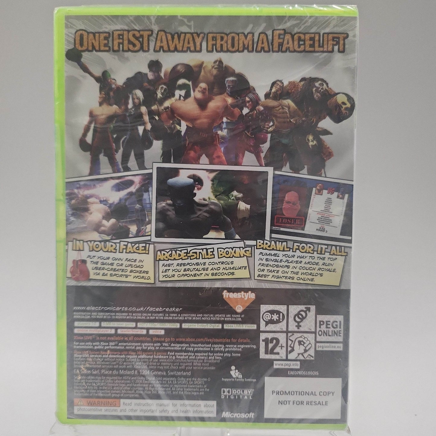 FaceBreaker Promo Disc geseald Xbox 360 - Feniks Gameshop