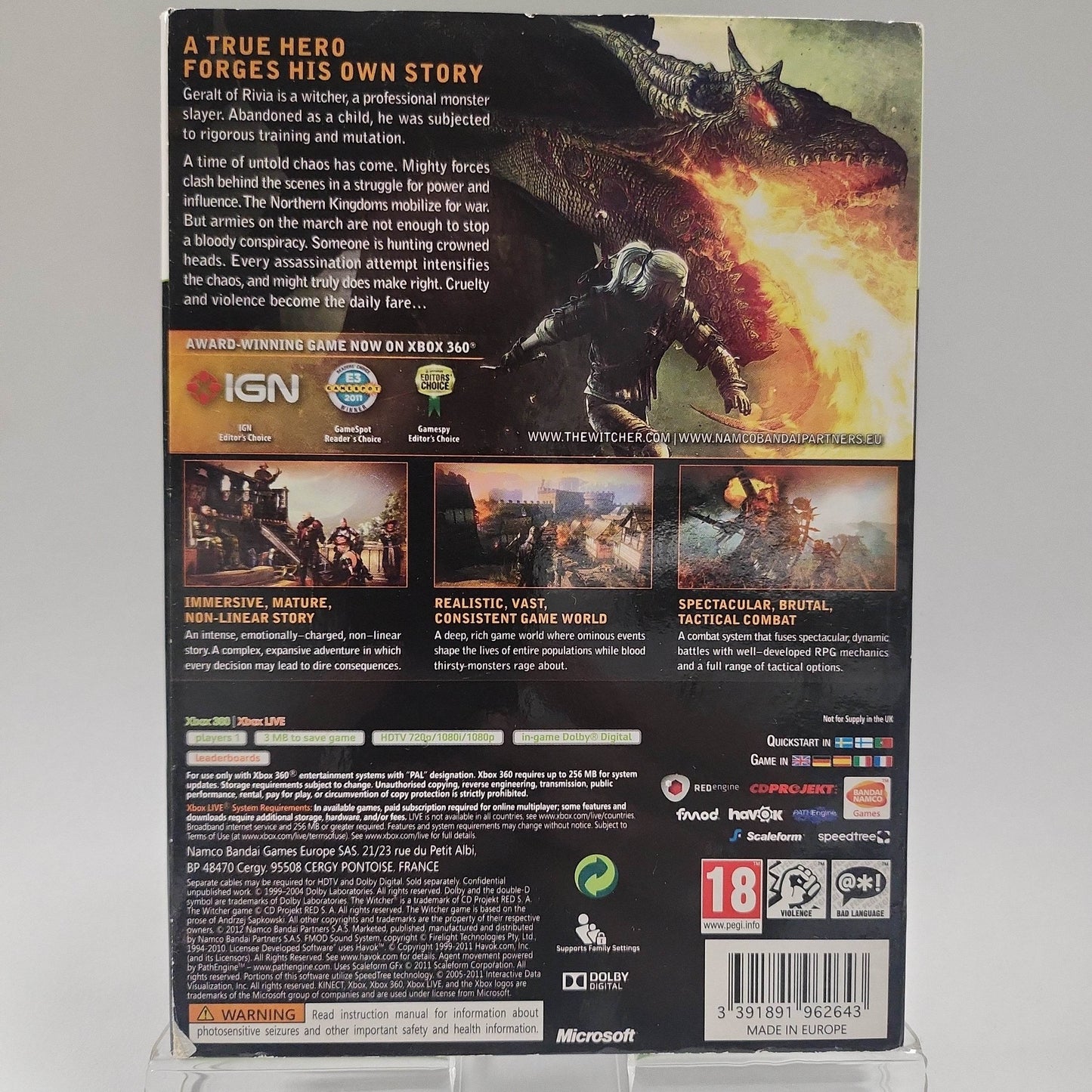 Witcher 2 Assassins of Kings Enhanced Edition Xbox 360 - Feniks Gameshop
