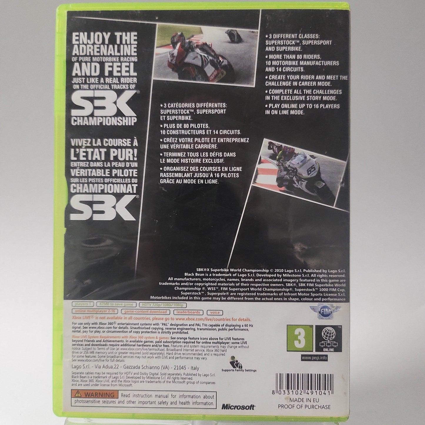SBK X Superbike World Championship (No Book) Xbox 360 - Feniks Gameshop