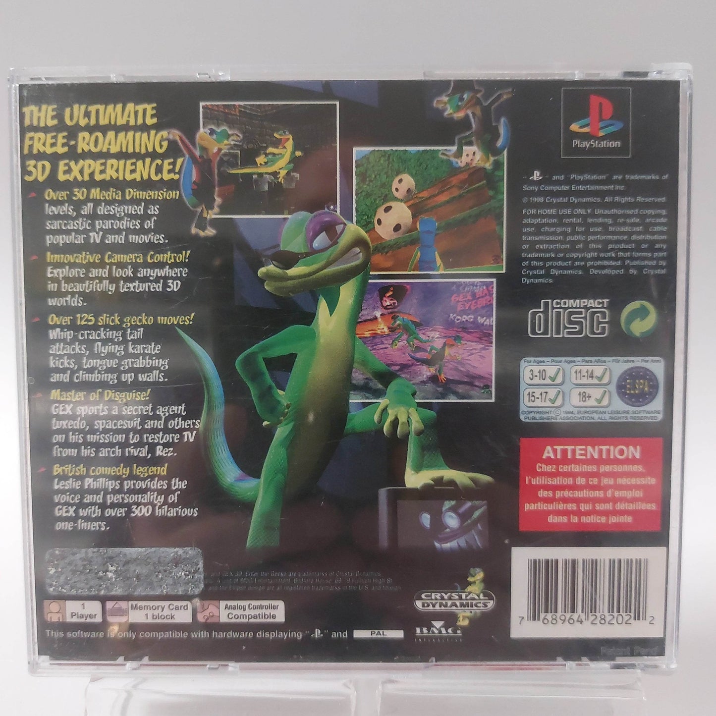 GEX 3D Enter the Gecko Playstation 1 - Feniks Gameshop