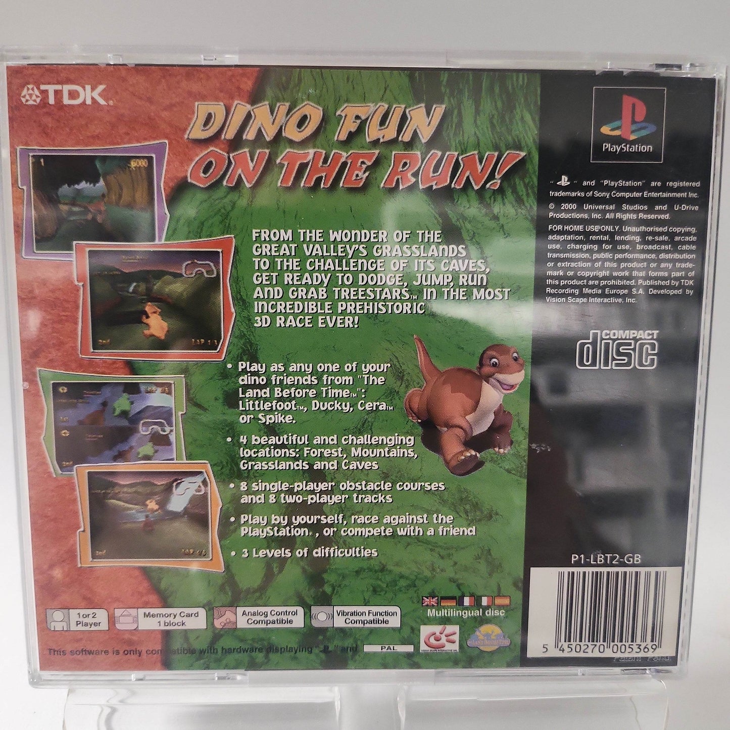 Racing Adventure the Land BeforeTime (No Book) Playstation 1 - Feniks Gameshop