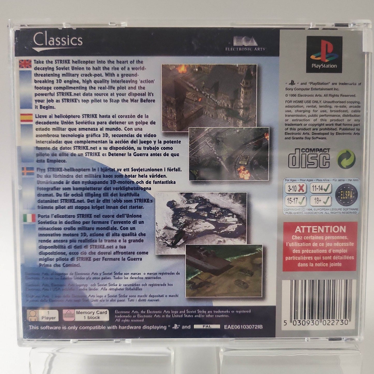 Sovjet Strike Classics Platinum Playstation 1 - Feniks Gameshop