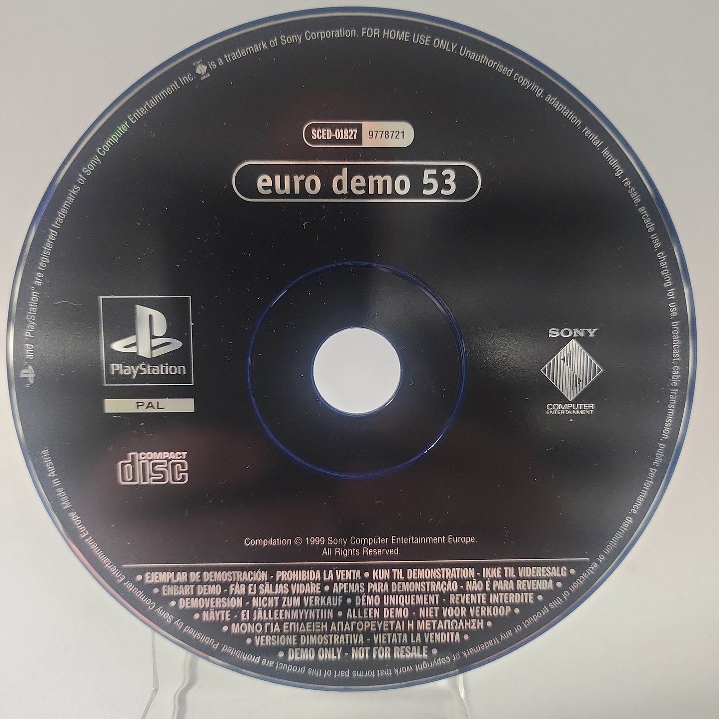 Euro Demo 53 (Disc Only) Playstation 1 - Feniks Gameshop